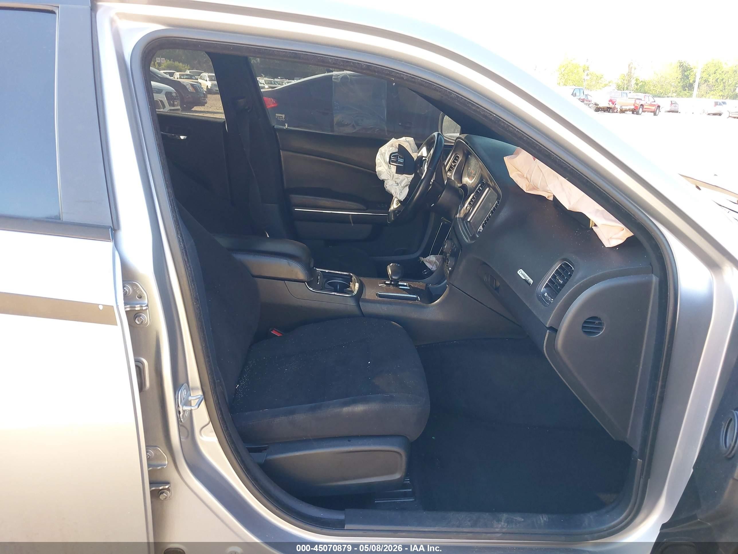 2014 Dodge Charger Sxt Silver vin: 2C3CDXHG0EH267447