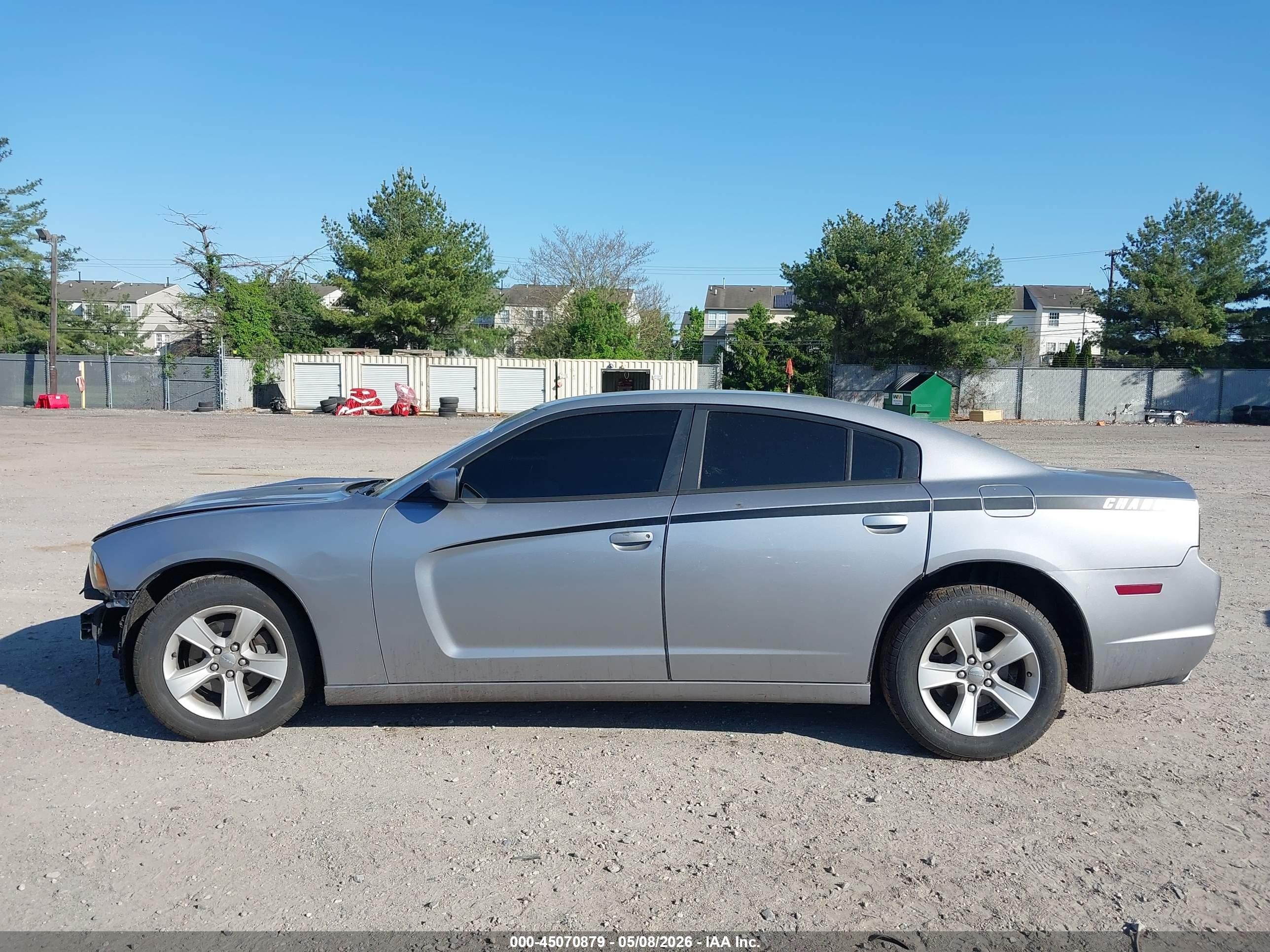 2014 Dodge Charger Sxt Silver vin: 2C3CDXHG0EH267447