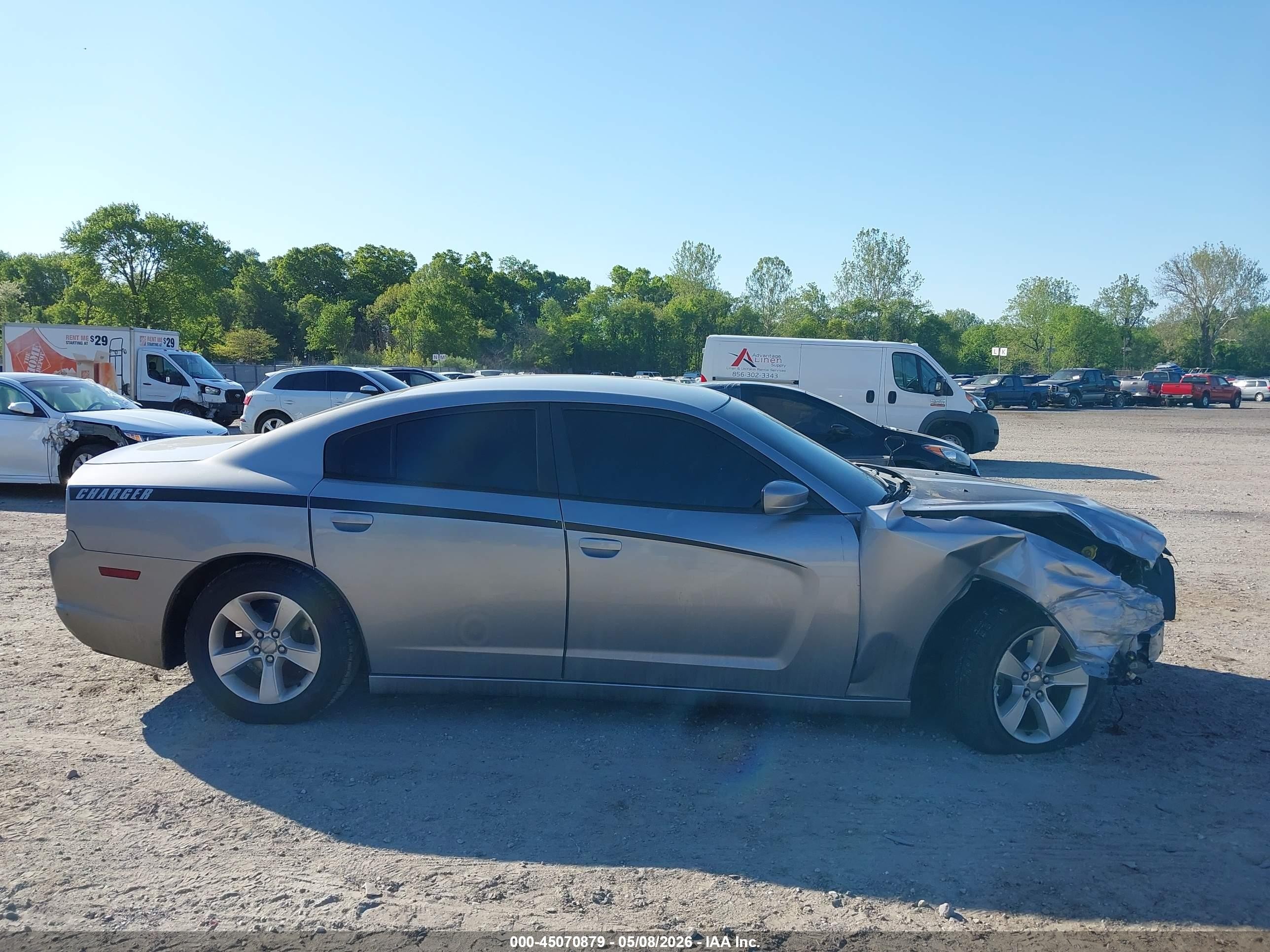 2014 Dodge Charger Sxt Silver vin: 2C3CDXHG0EH267447
