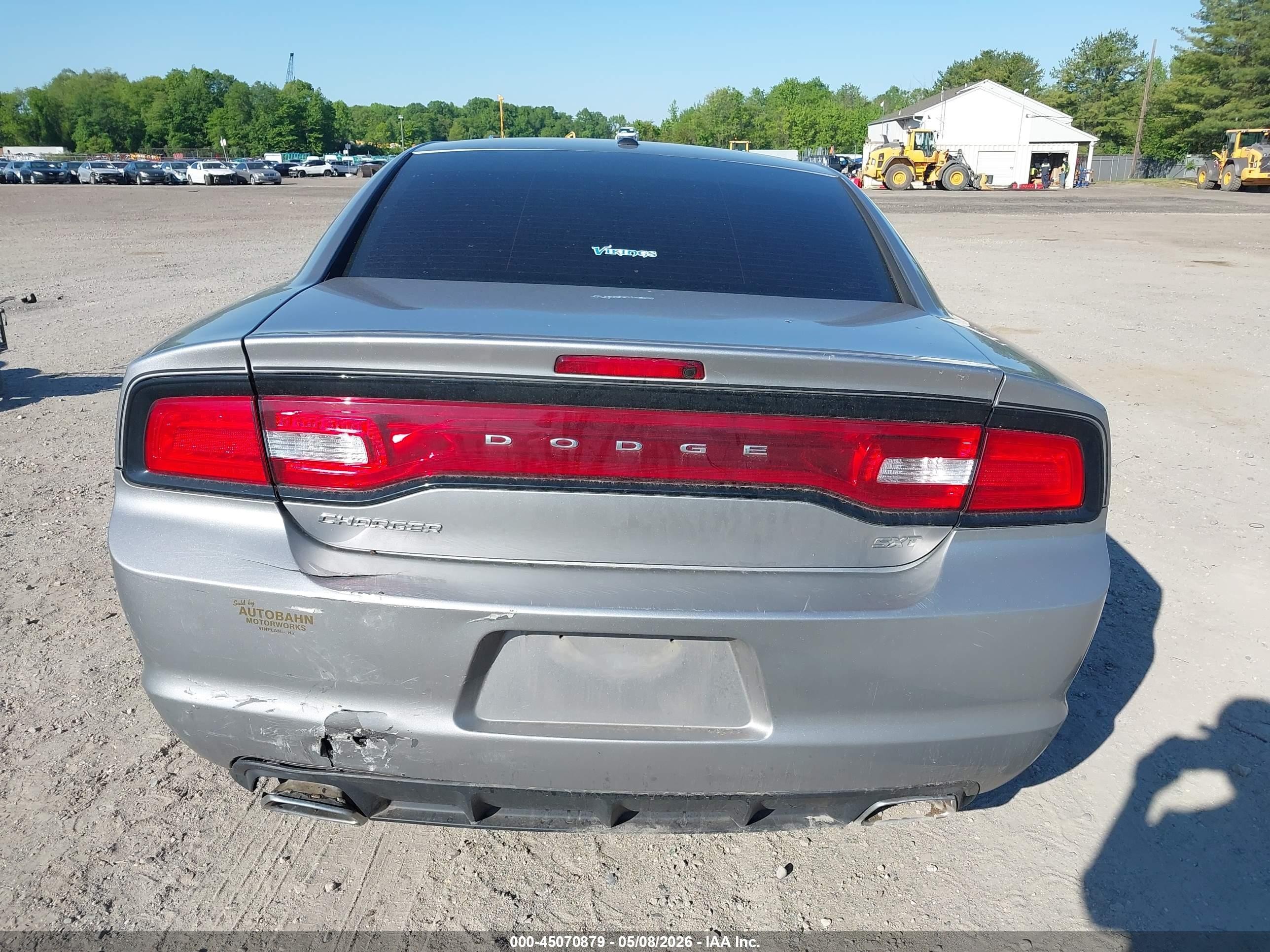 2014 Dodge Charger Sxt Silver vin: 2C3CDXHG0EH267447