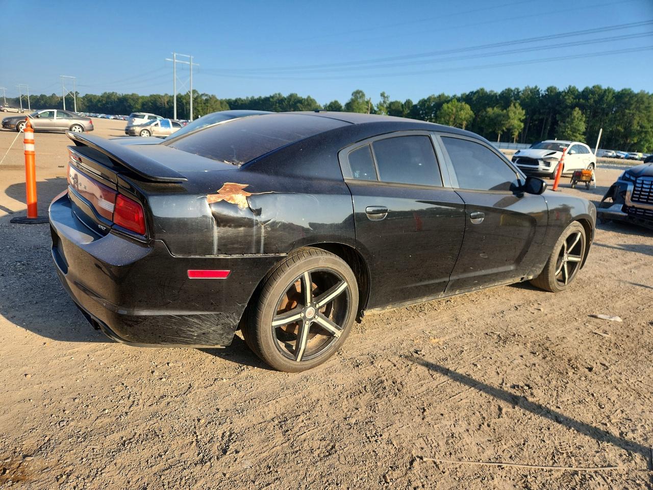 2014 Dodge Charger Sxt Black vin: 2C3CDXHG0EH319398