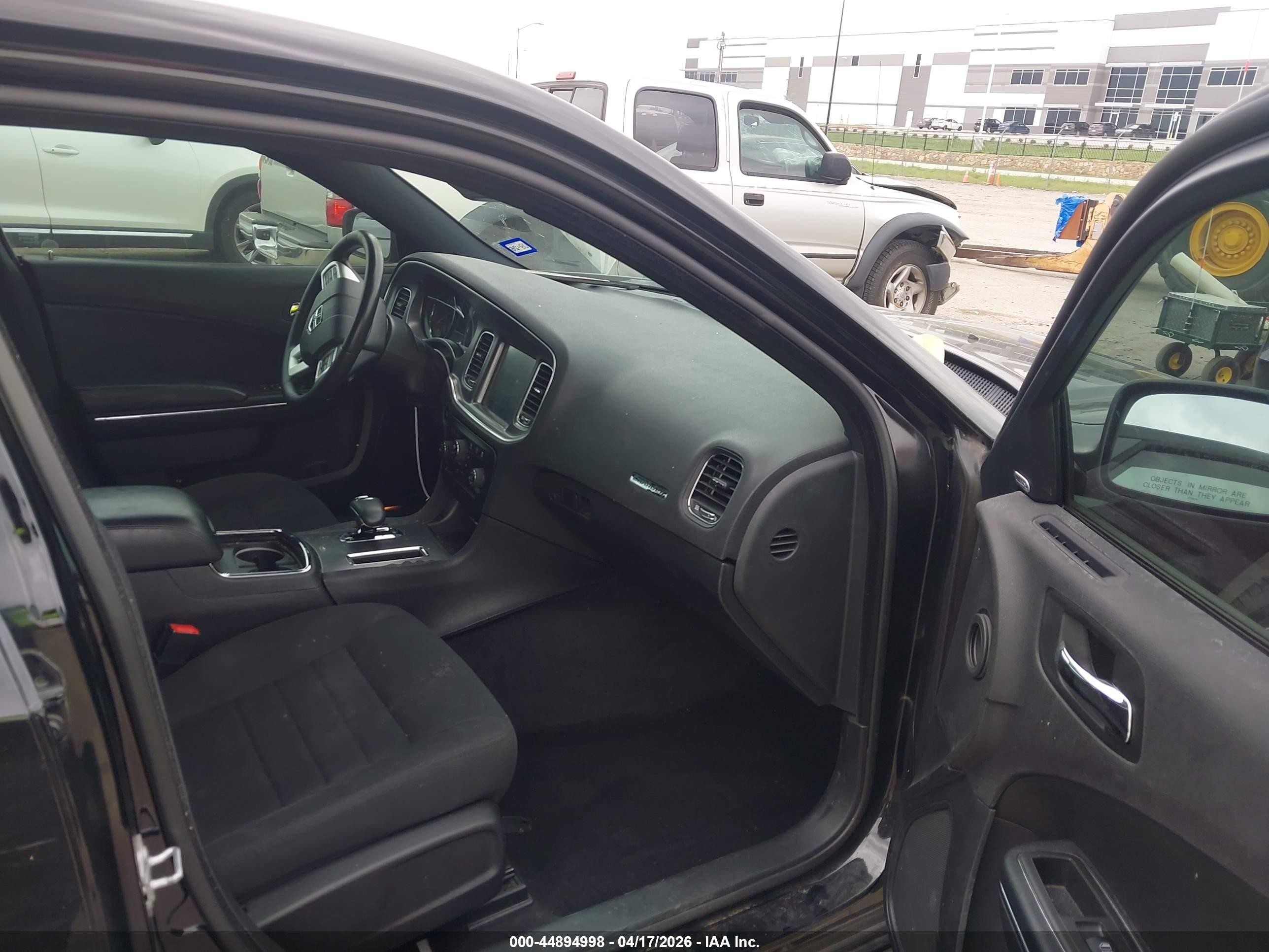 2014 Dodge Charger Sxt Black vin: 2C3CDXHG0EH353633