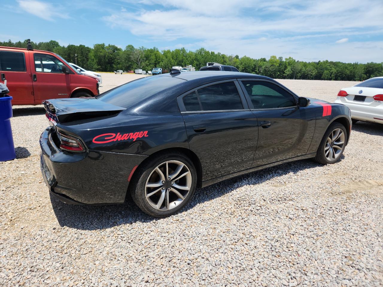 2015 Dodge Charger Sxt Black vin: 2C3CDXHG0FH725392