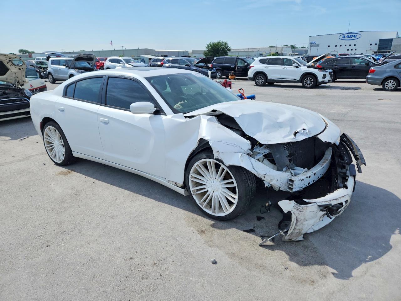 2015 Dodge Charger Sxt White vin: 2C3CDXHG0FH805744