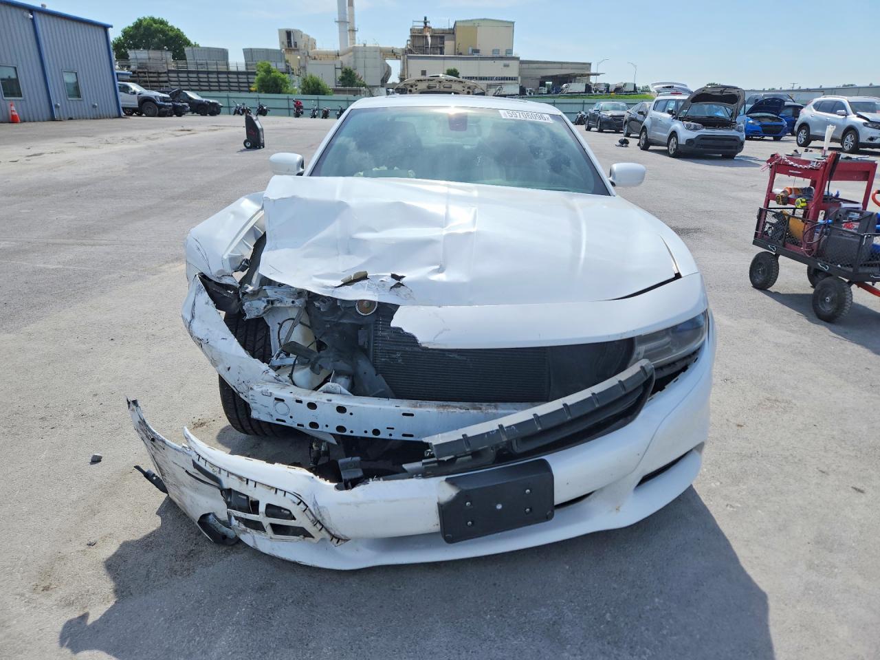 2015 Dodge Charger Sxt White vin: 2C3CDXHG0FH805744
