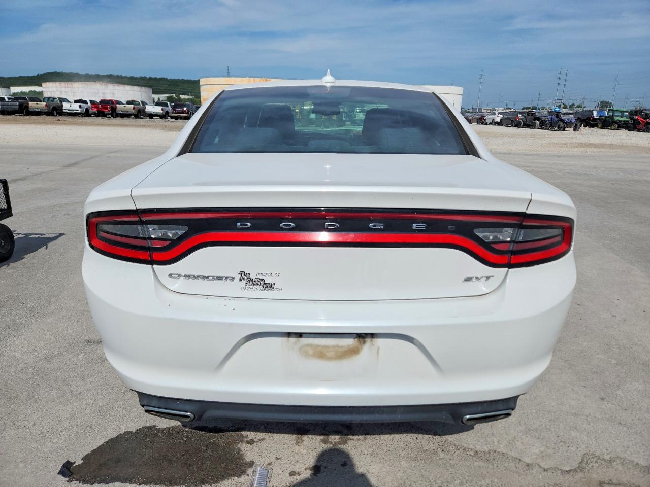 2015 Dodge Charger Sxt White vin: 2C3CDXHG0FH805744