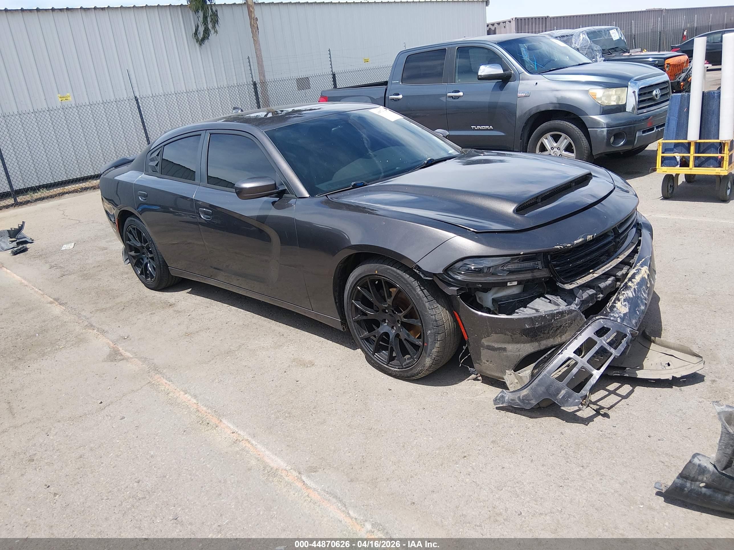 2015 Dodge Charger Sxt Gray vin: 2C3CDXHG0FH867063