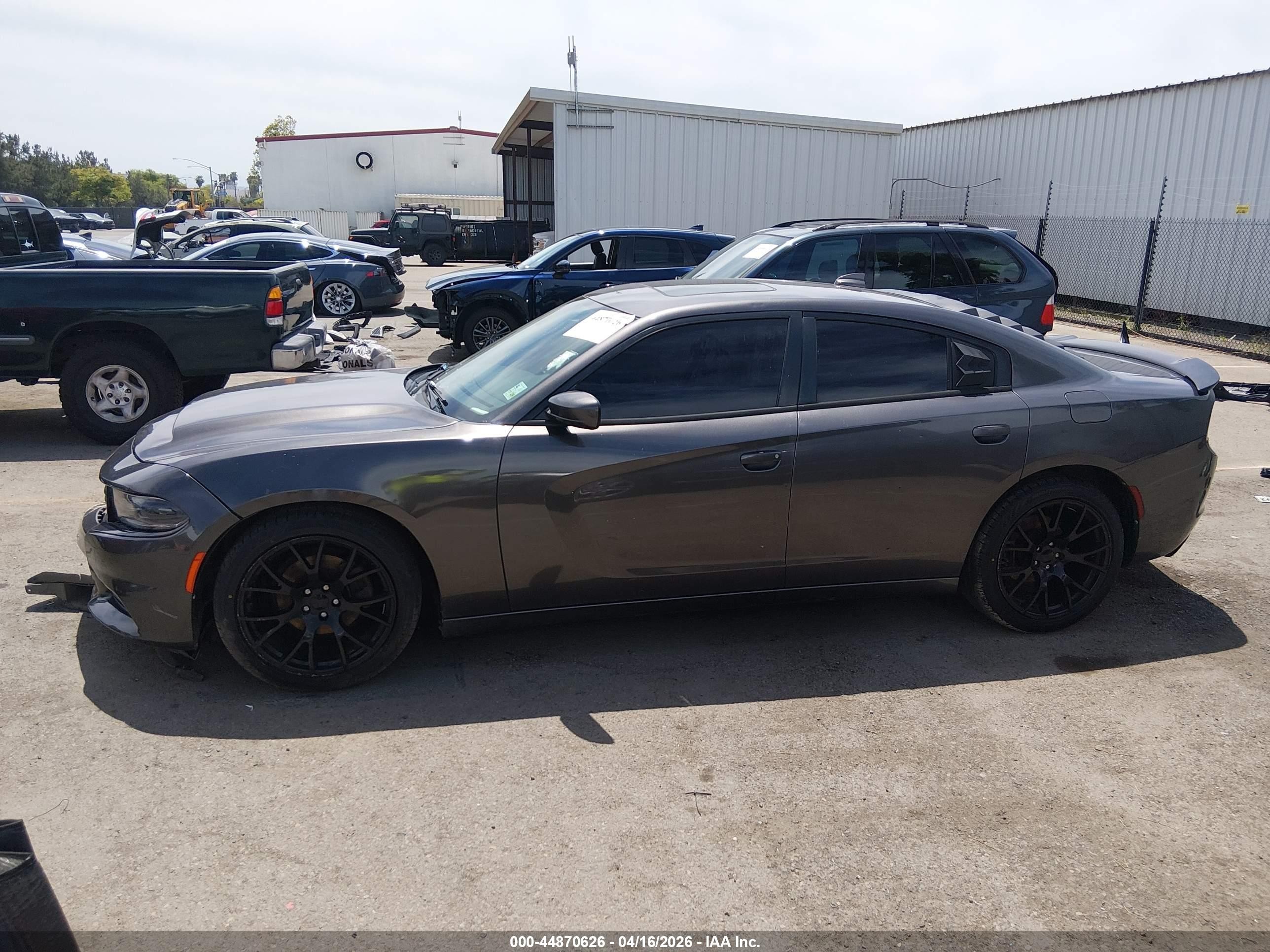 2015 Dodge Charger Sxt Gray vin: 2C3CDXHG0FH867063