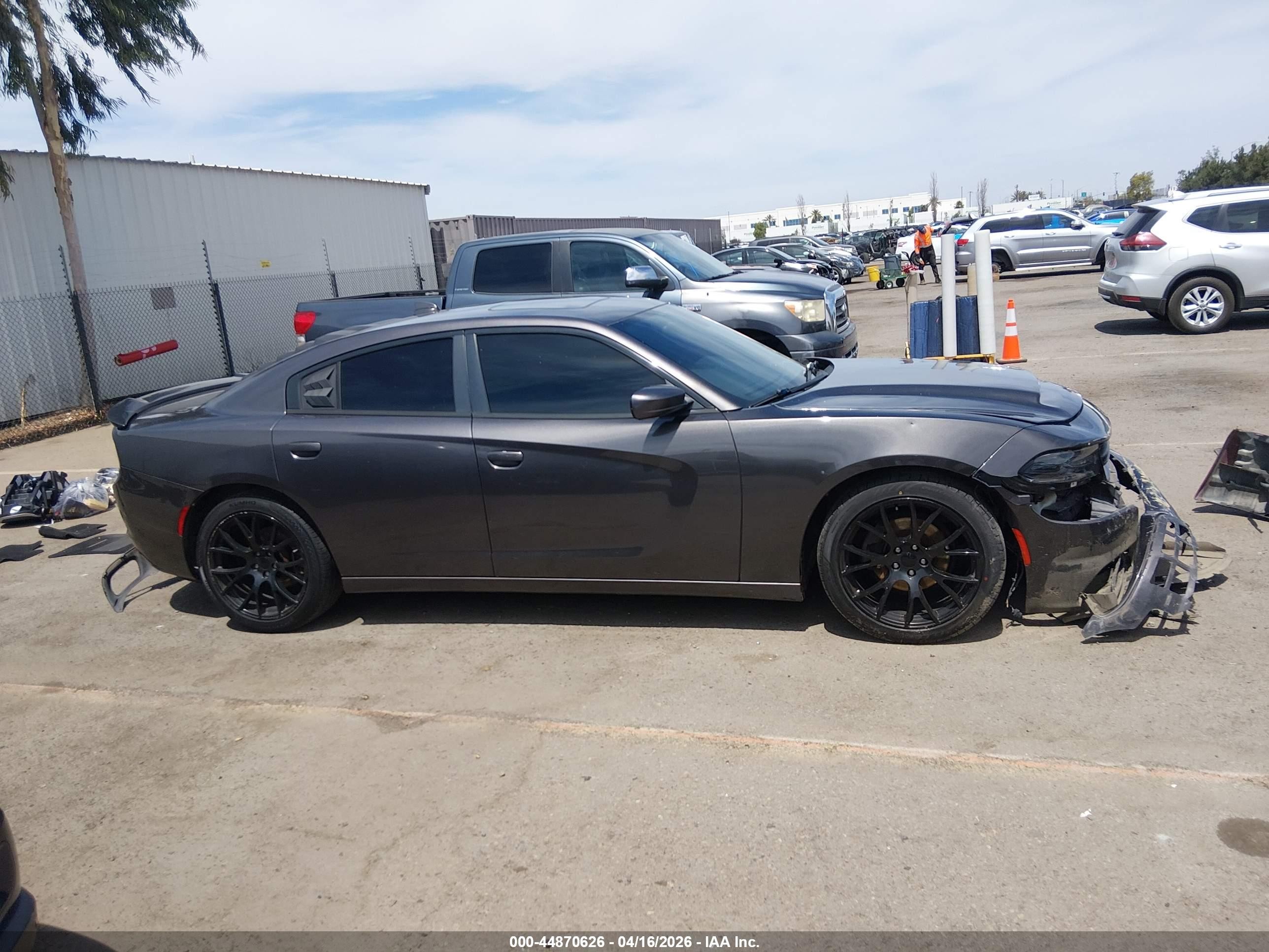 2015 Dodge Charger Sxt Gray vin: 2C3CDXHG0FH867063
