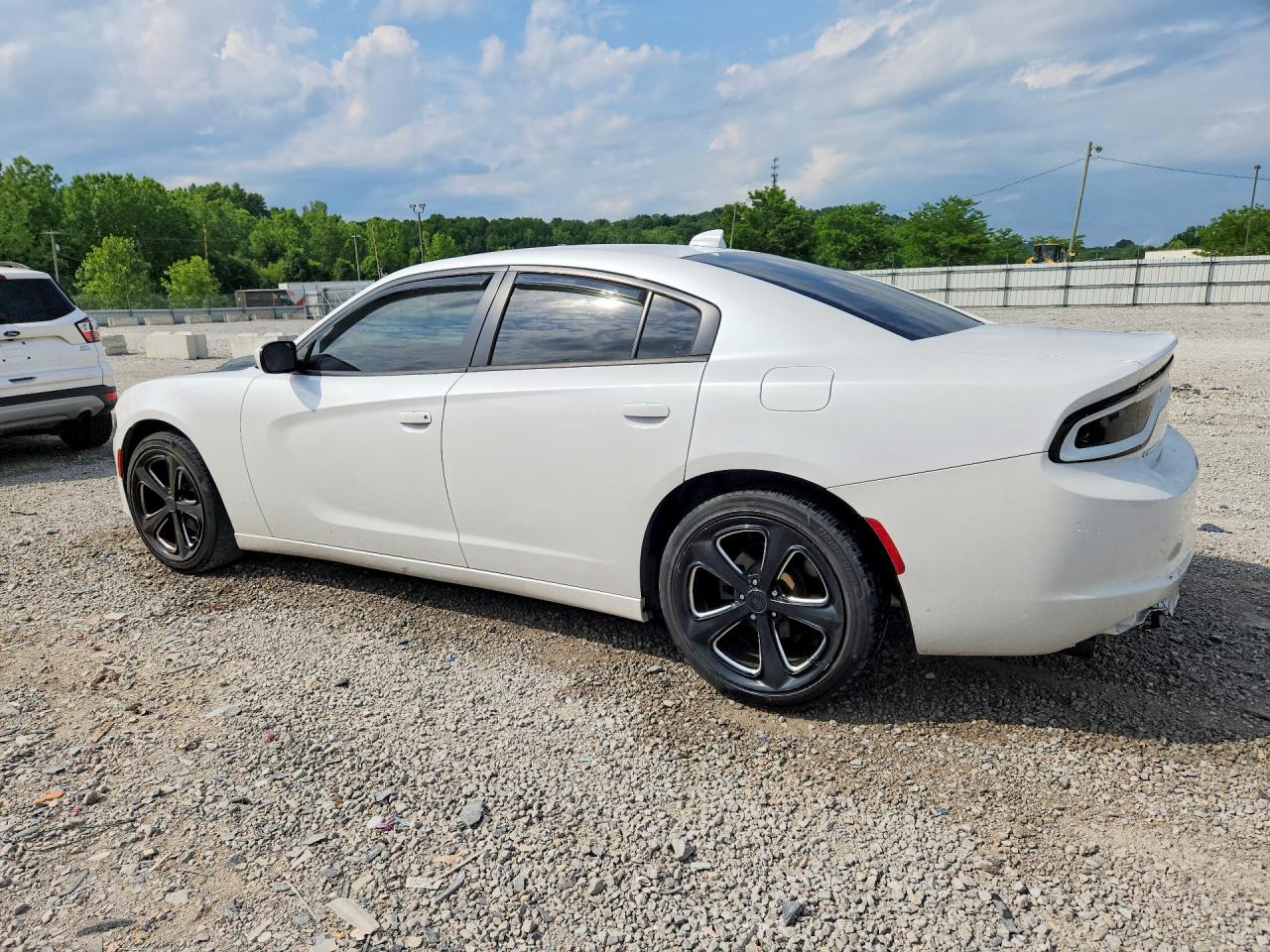 2015 Dodge Charger Sxt White vin: 2C3CDXHG0FH878581