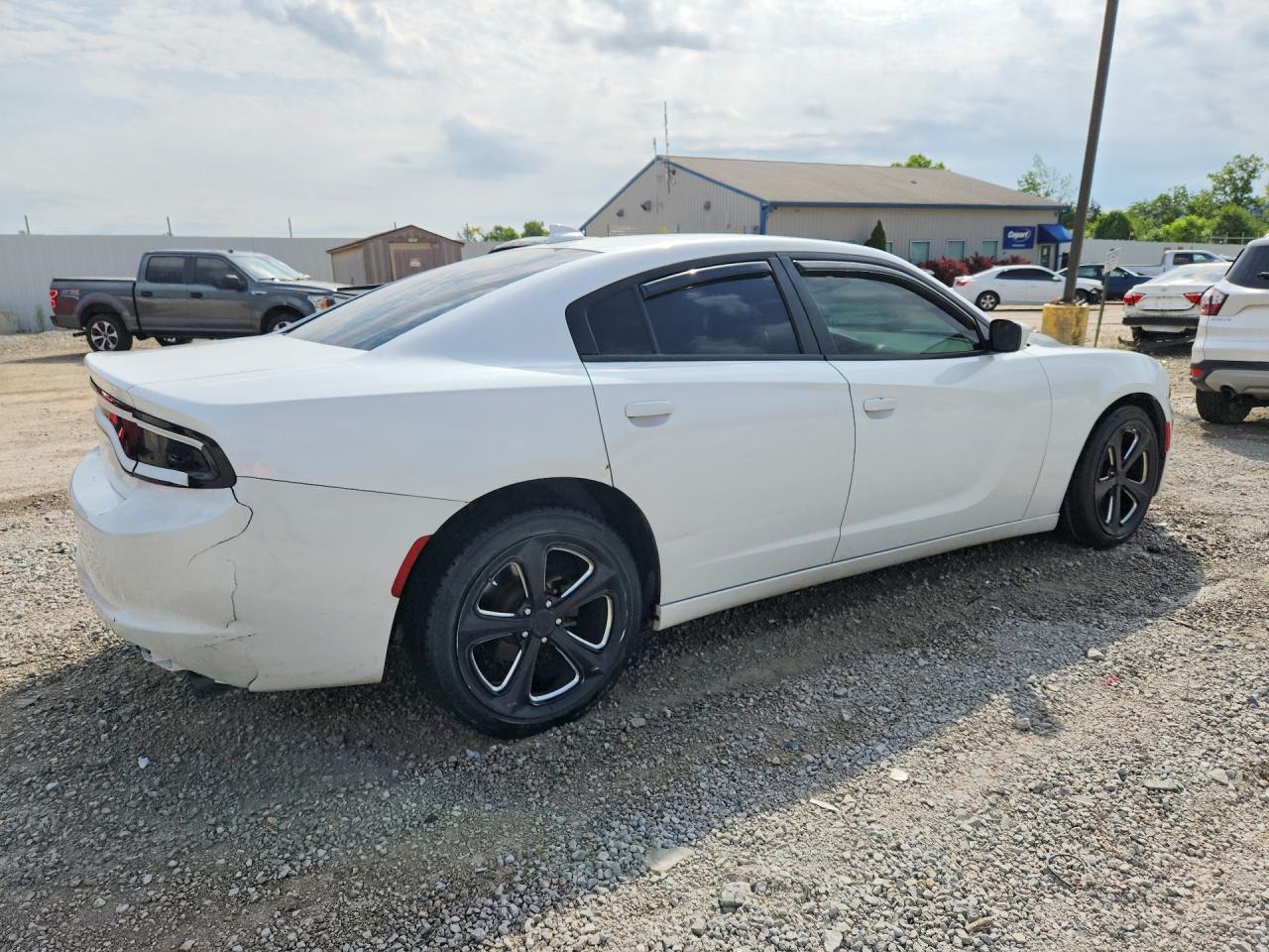 2015 Dodge Charger Sxt White vin: 2C3CDXHG0FH878581