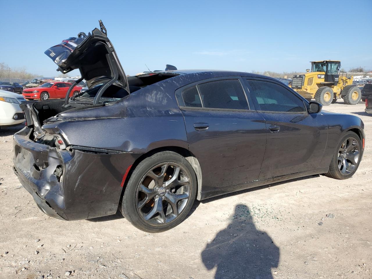 2015 Dodge Charger Sxt Gray vin: 2C3CDXHG0FH881142
