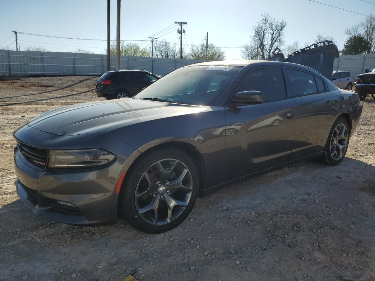 2015 Dodge Charger Sxt Gray vin: 2C3CDXHG0FH881142