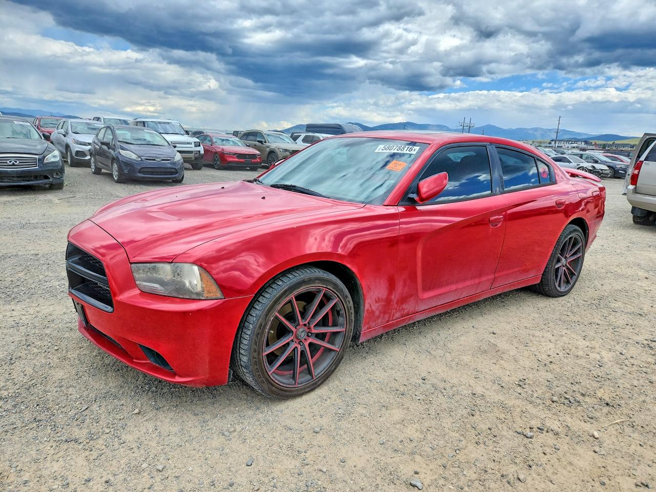 2012 Dodge Charger Sxt Red vin: 2C3CDXHG1CH239797