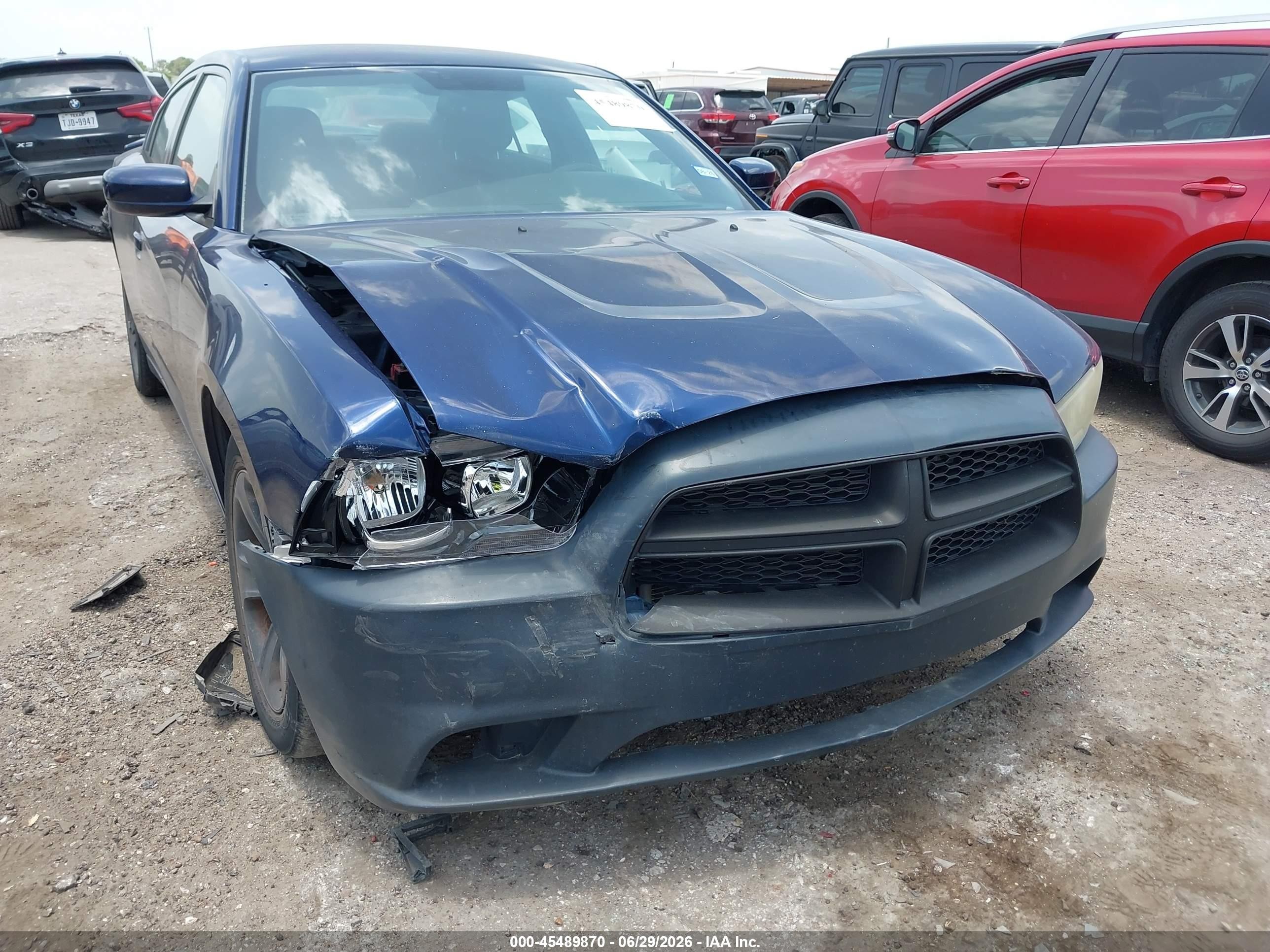 2013 Dodge Charger Sxt Blue vin: 2C3CDXHG1DH563611