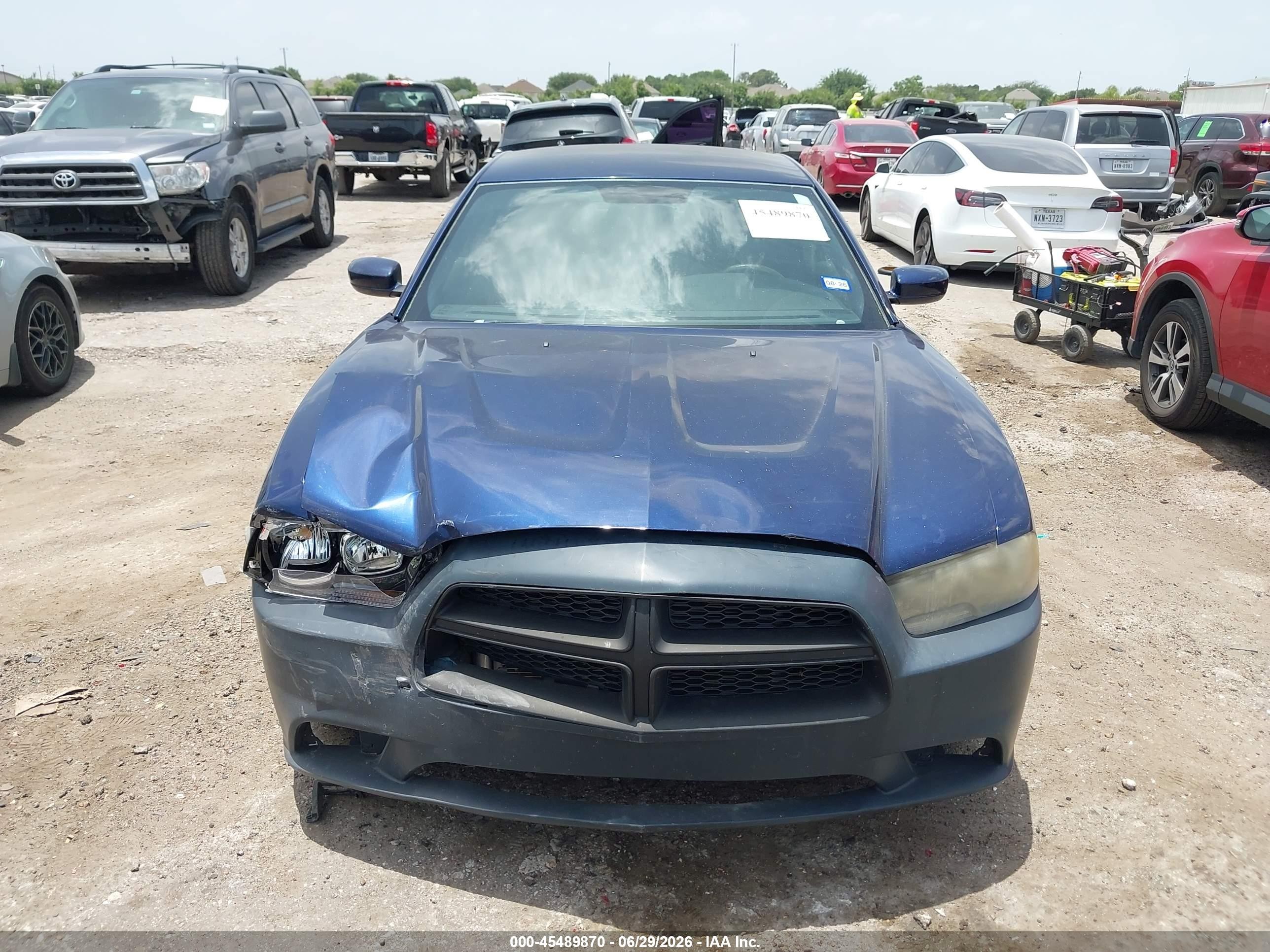 2013 Dodge Charger Sxt Blue vin: 2C3CDXHG1DH563611