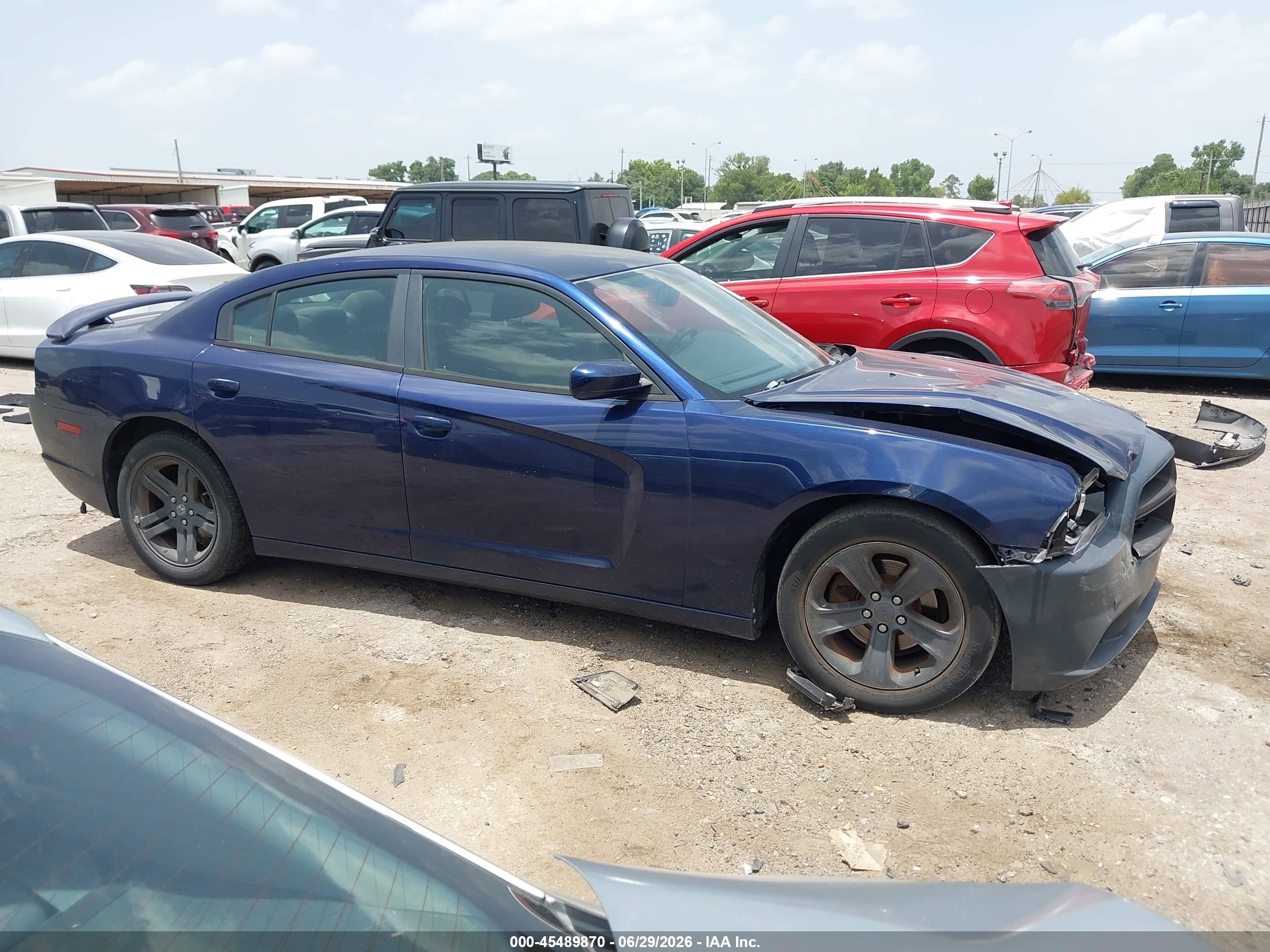 2013 Dodge Charger Sxt Blue vin: 2C3CDXHG1DH563611