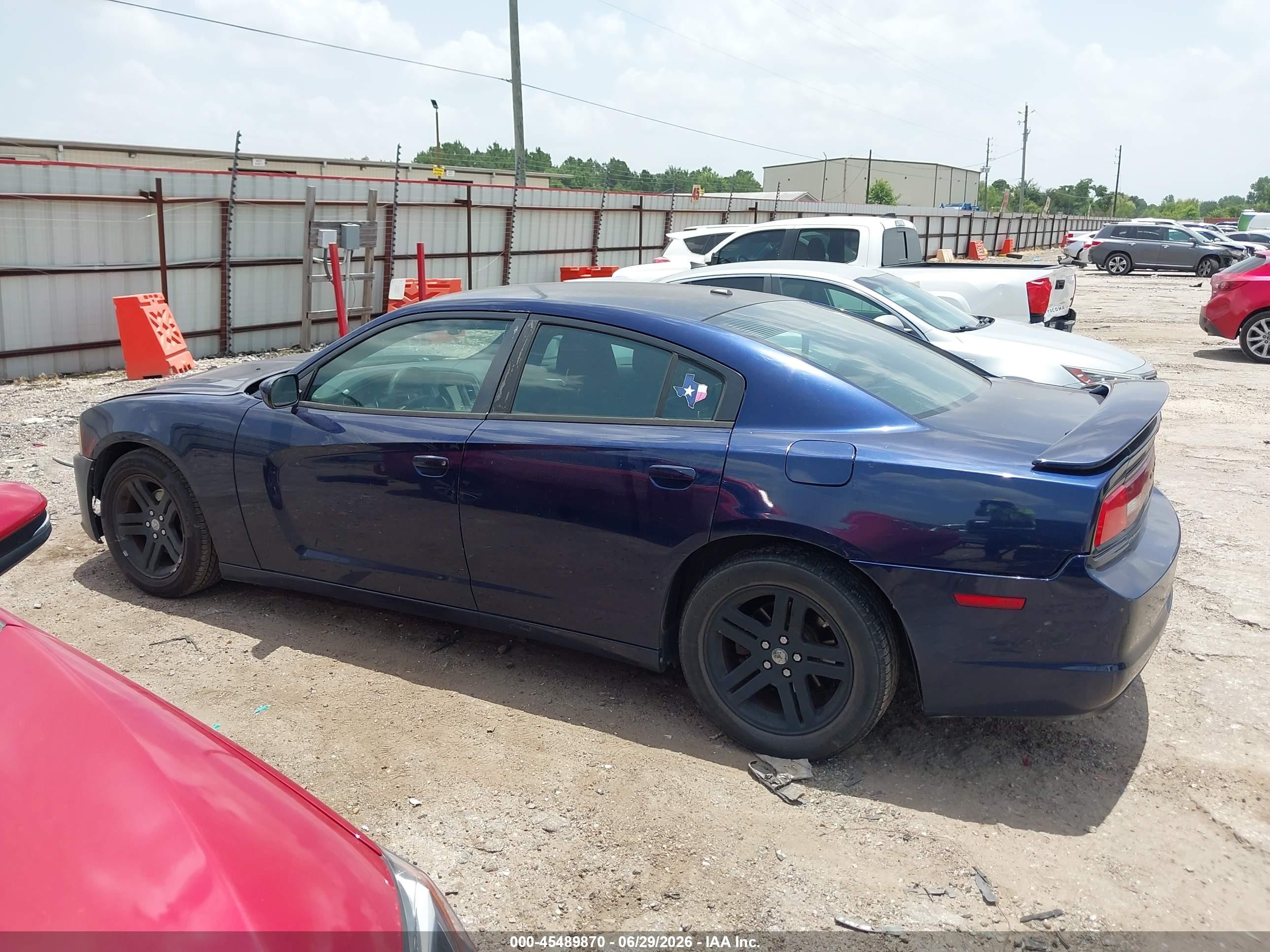 2013 Dodge Charger Sxt Blue vin: 2C3CDXHG1DH563611