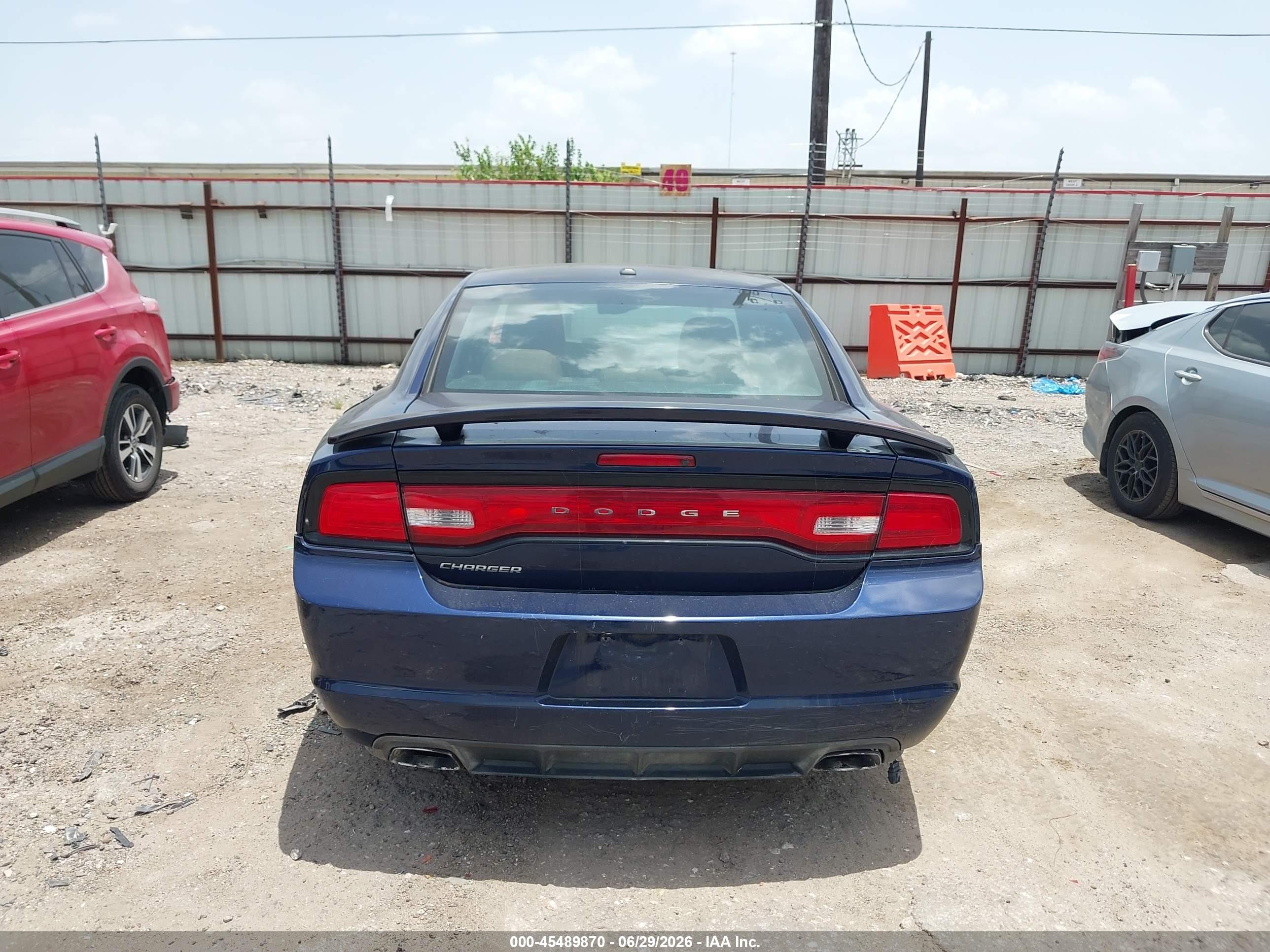 2013 Dodge Charger Sxt Blue vin: 2C3CDXHG1DH563611