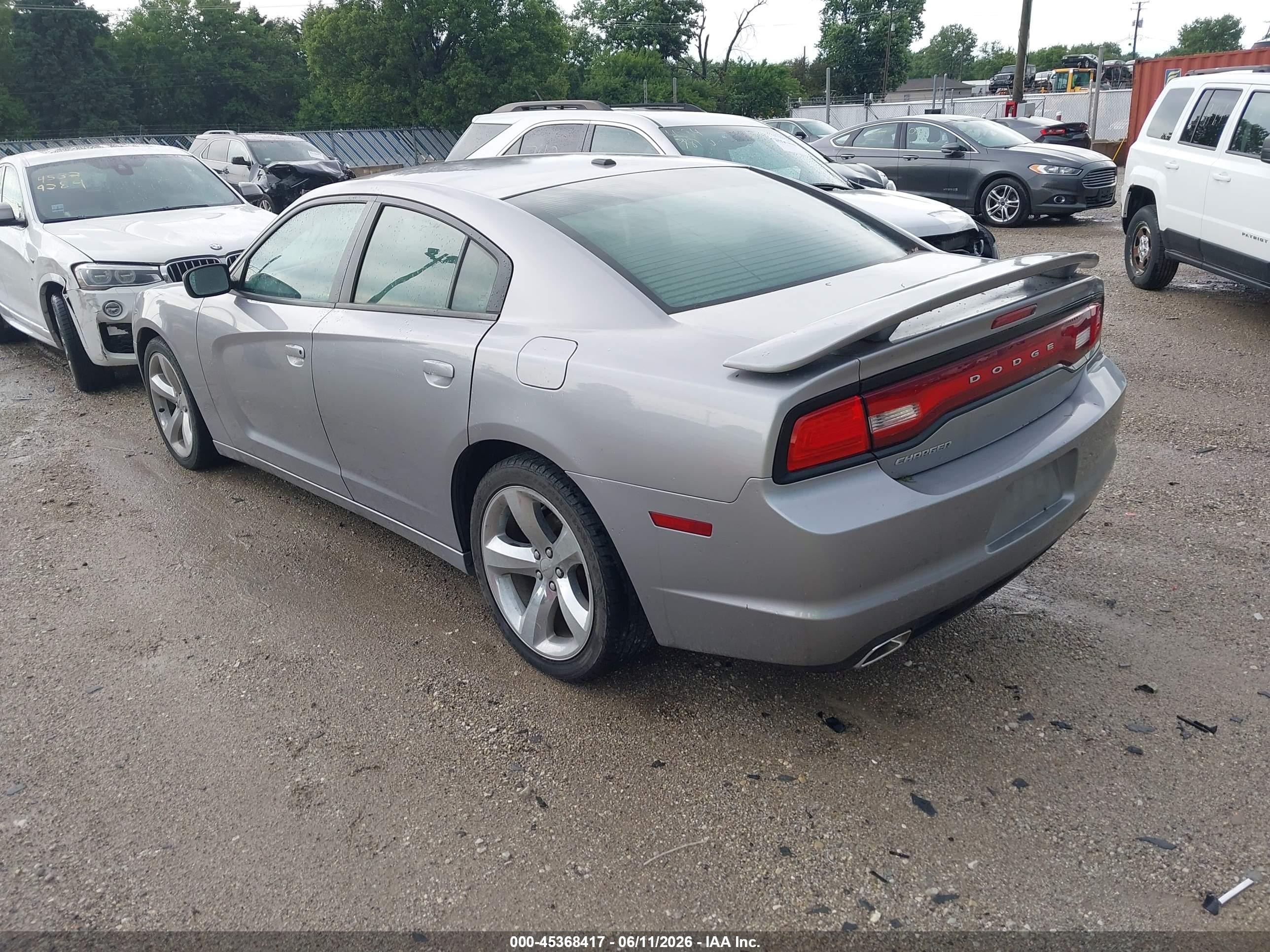 2013 Dodge Charger Sxt Silver vin: 2C3CDXHG1DH613729