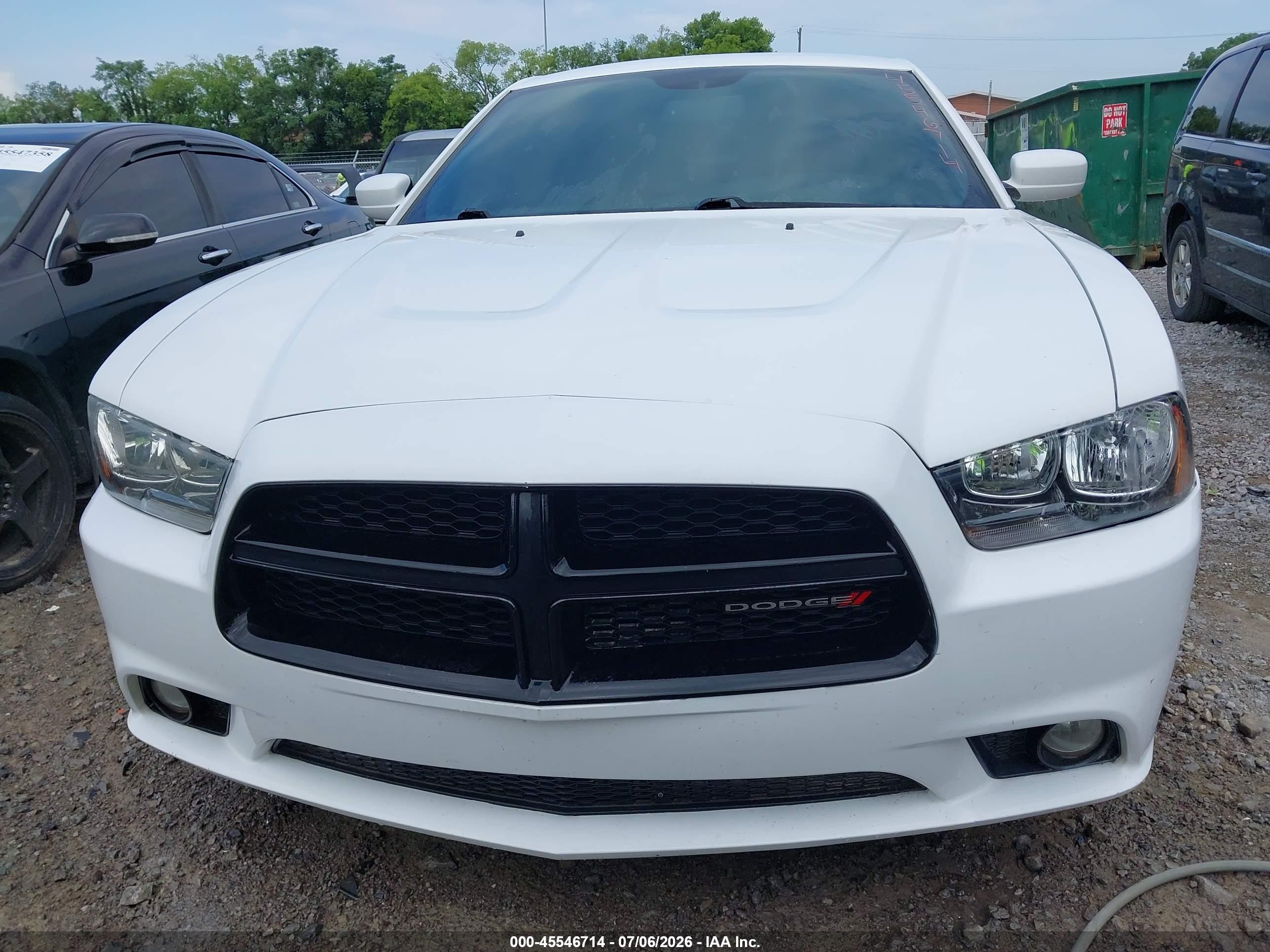 2014 Dodge Charger Sxt White vin: 2C3CDXHG1EH180317