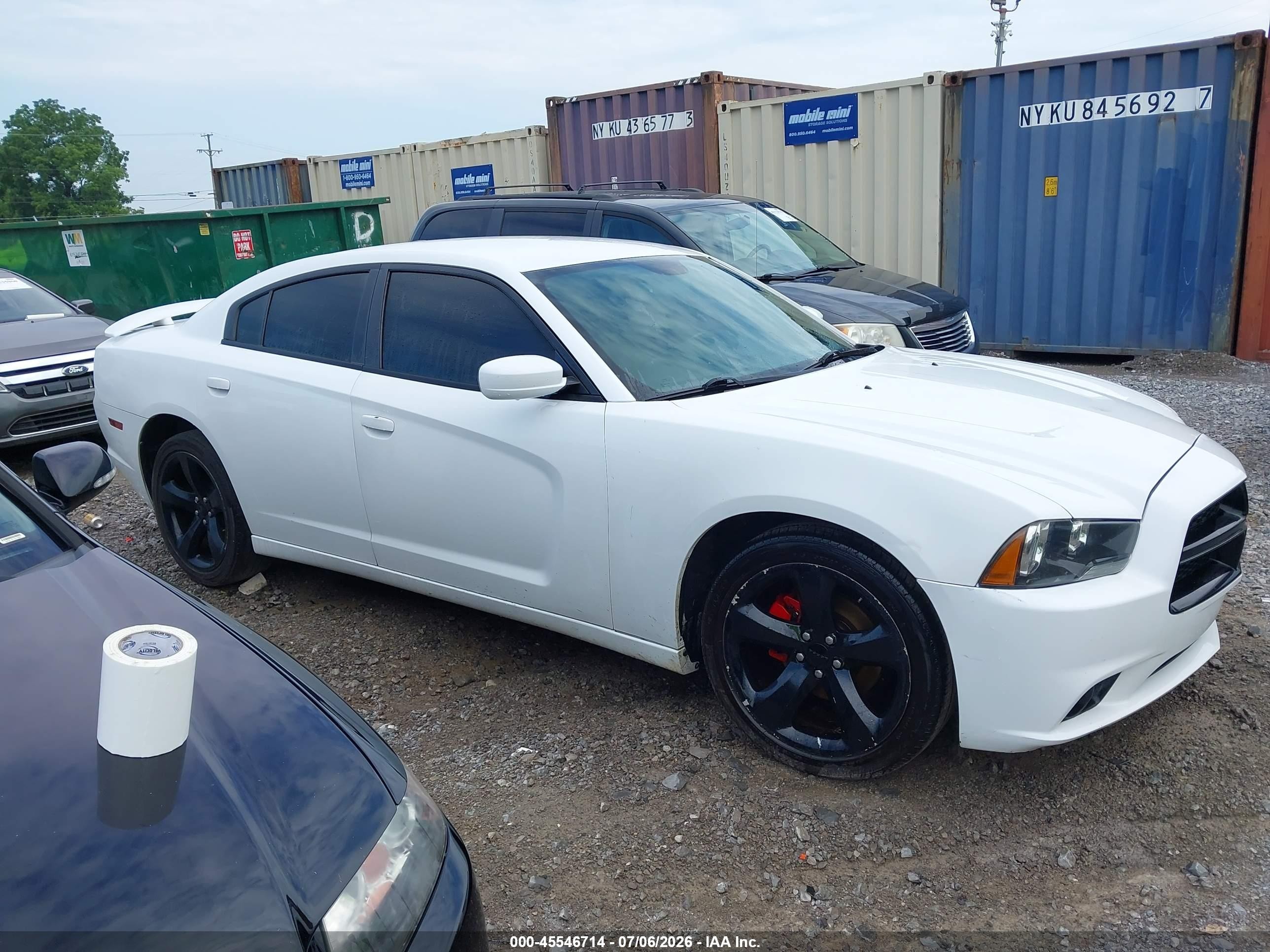 2014 Dodge Charger Sxt White vin: 2C3CDXHG1EH180317