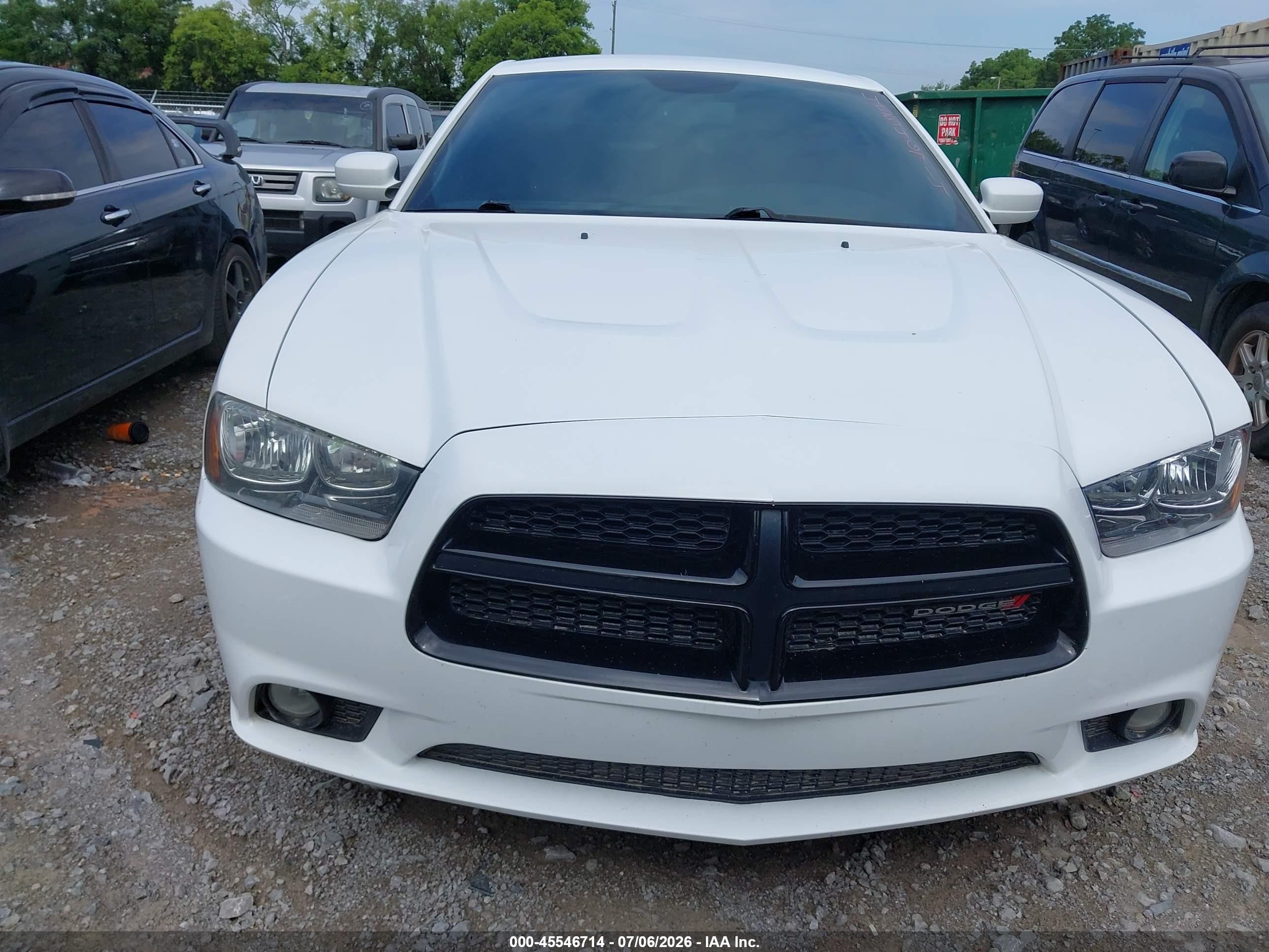 2014 Dodge Charger Sxt White vin: 2C3CDXHG1EH180317