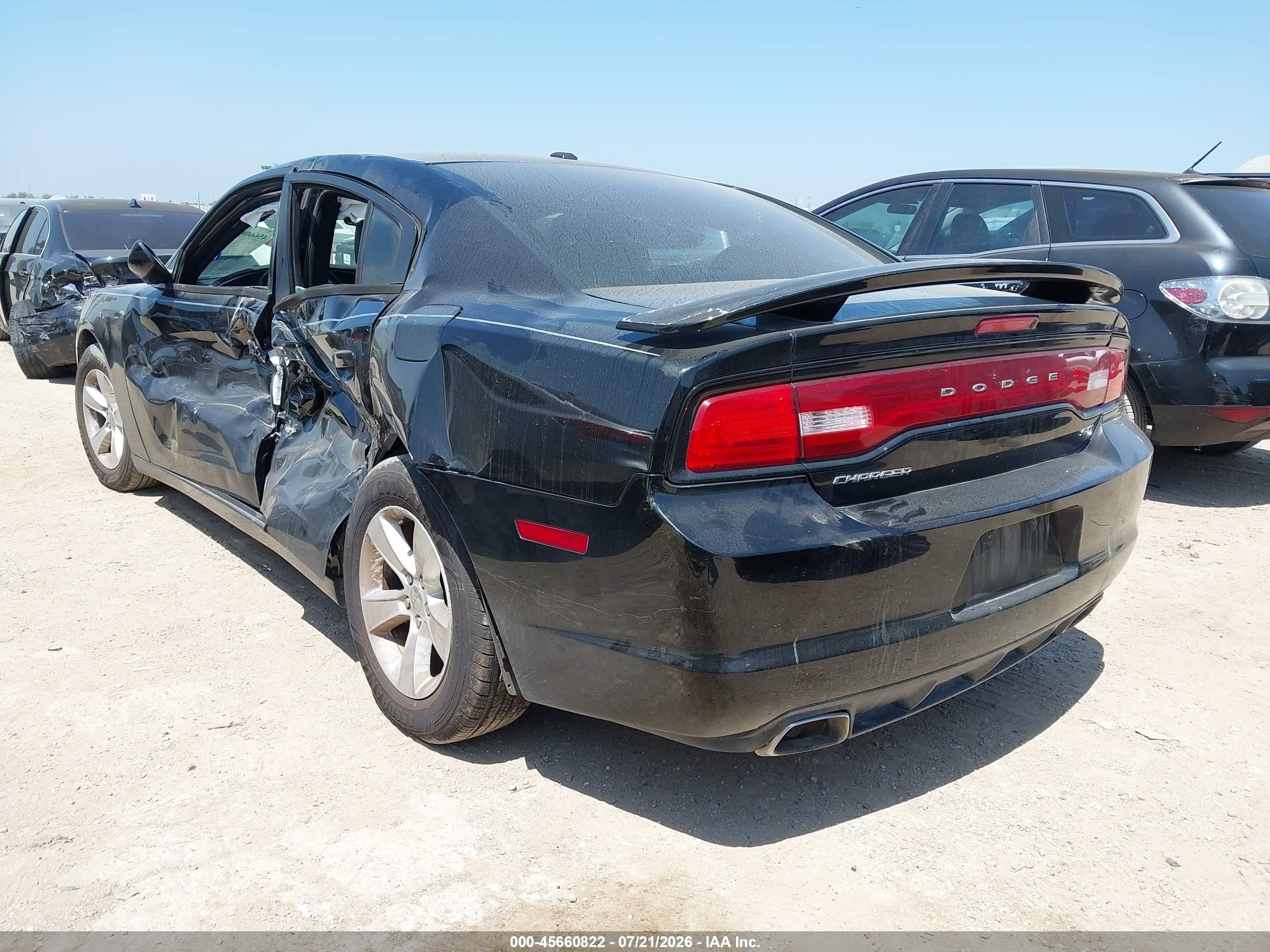 2014 Dodge Charger Sxt Black vin: 2C3CDXHG1EH185808
