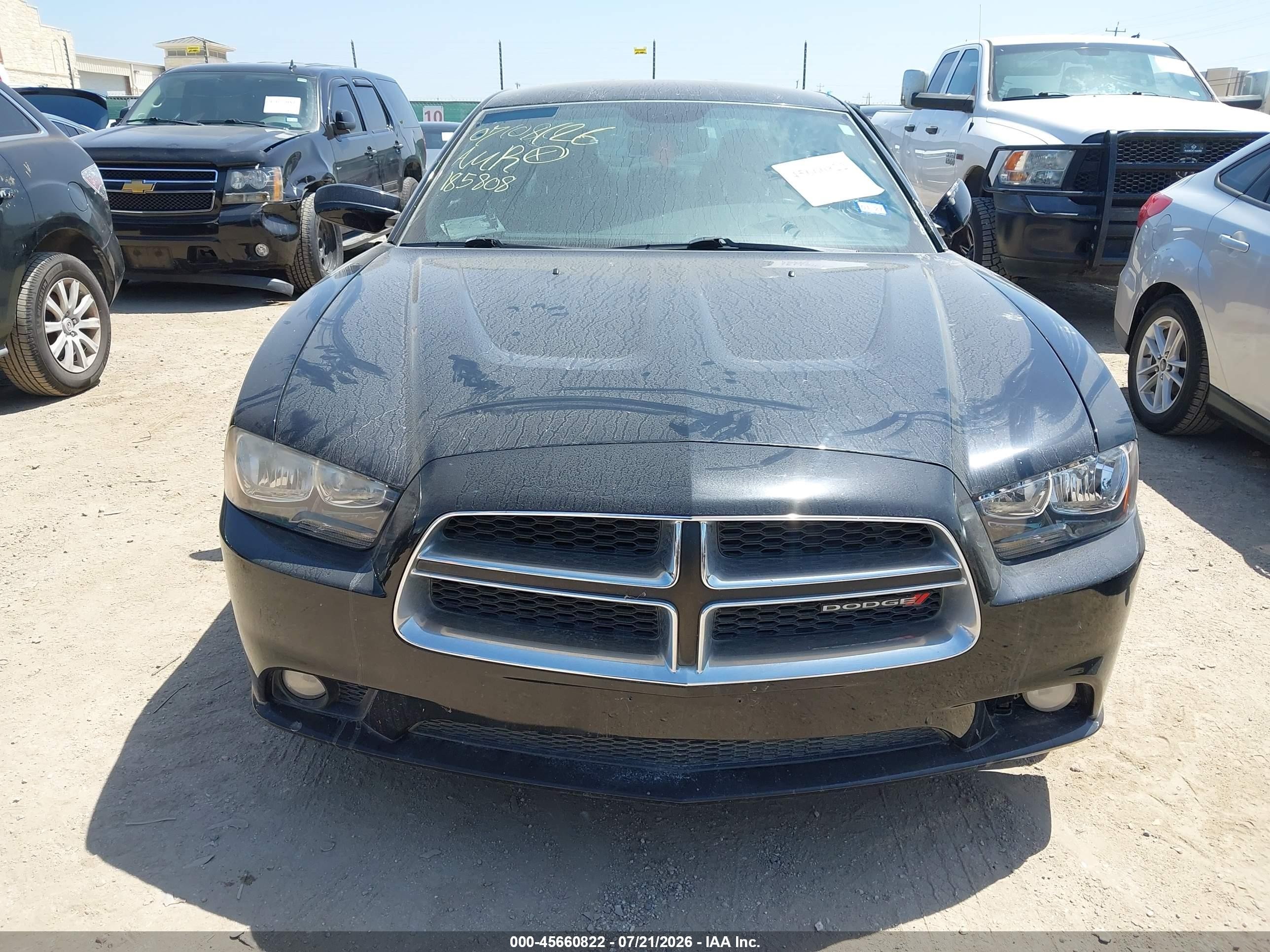 2014 Dodge Charger Sxt Black vin: 2C3CDXHG1EH185808