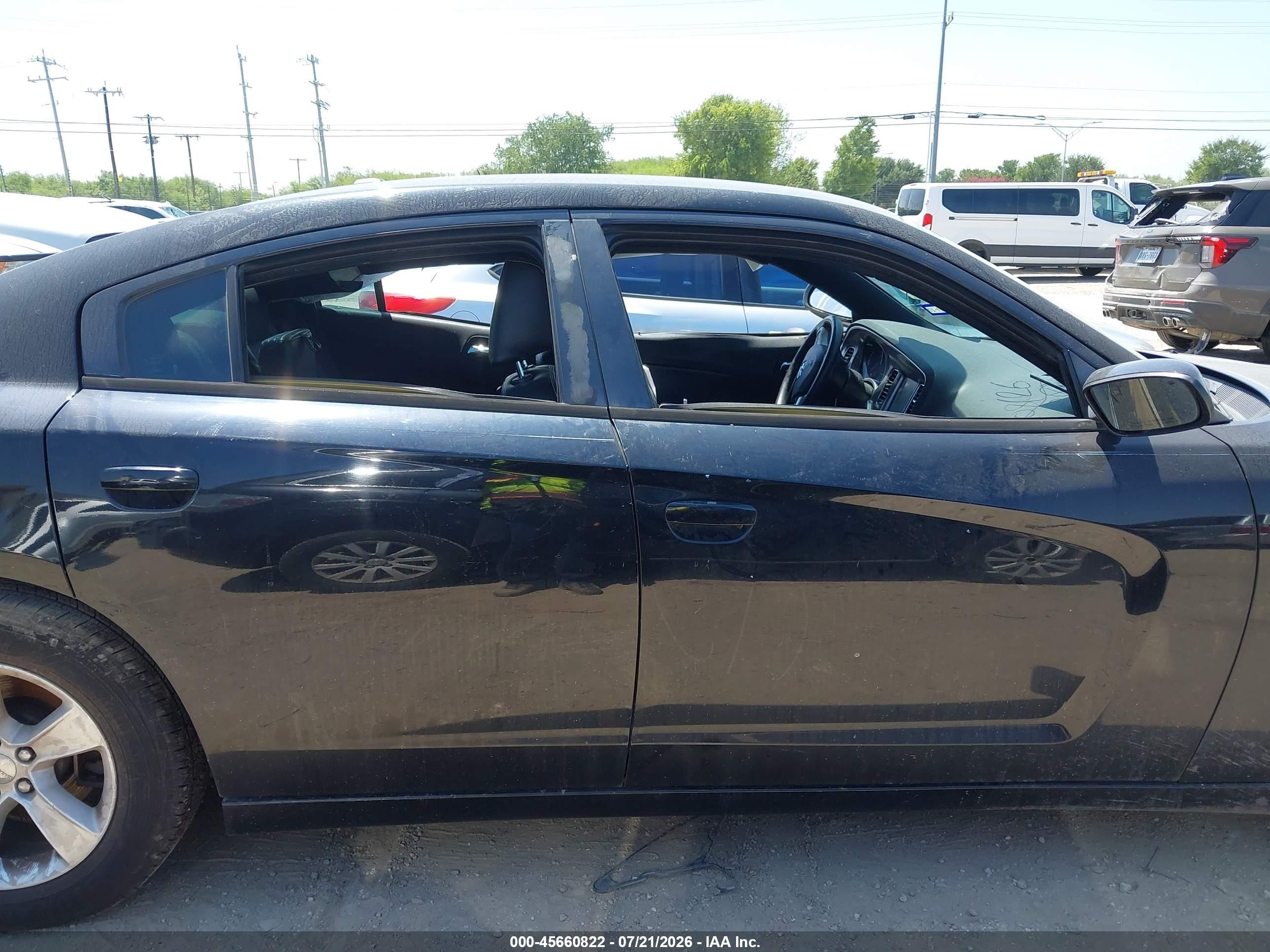 2014 Dodge Charger Sxt Black vin: 2C3CDXHG1EH185808
