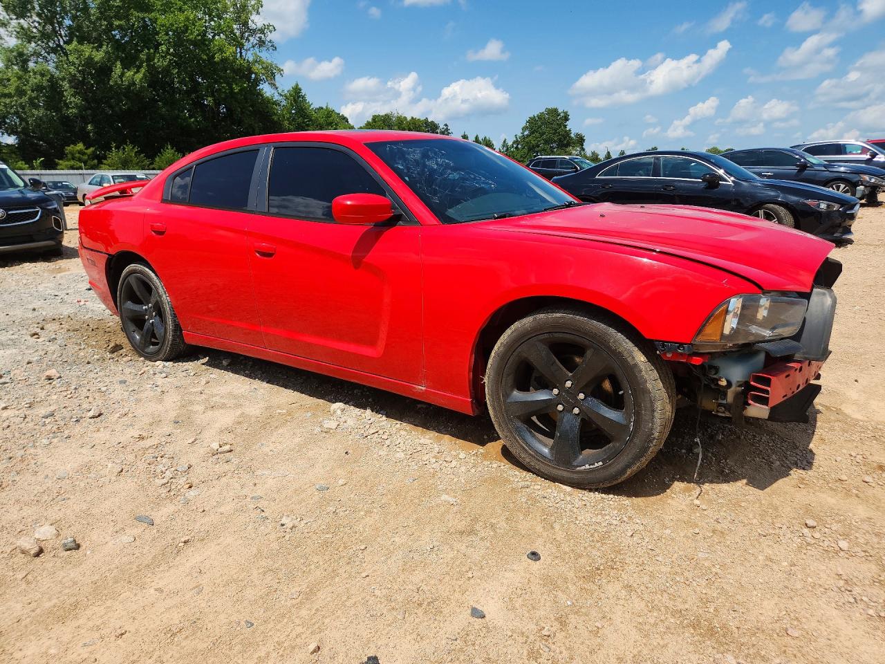 2014 Dodge Charger Sxt Red vin: 2C3CDXHG1EH204776