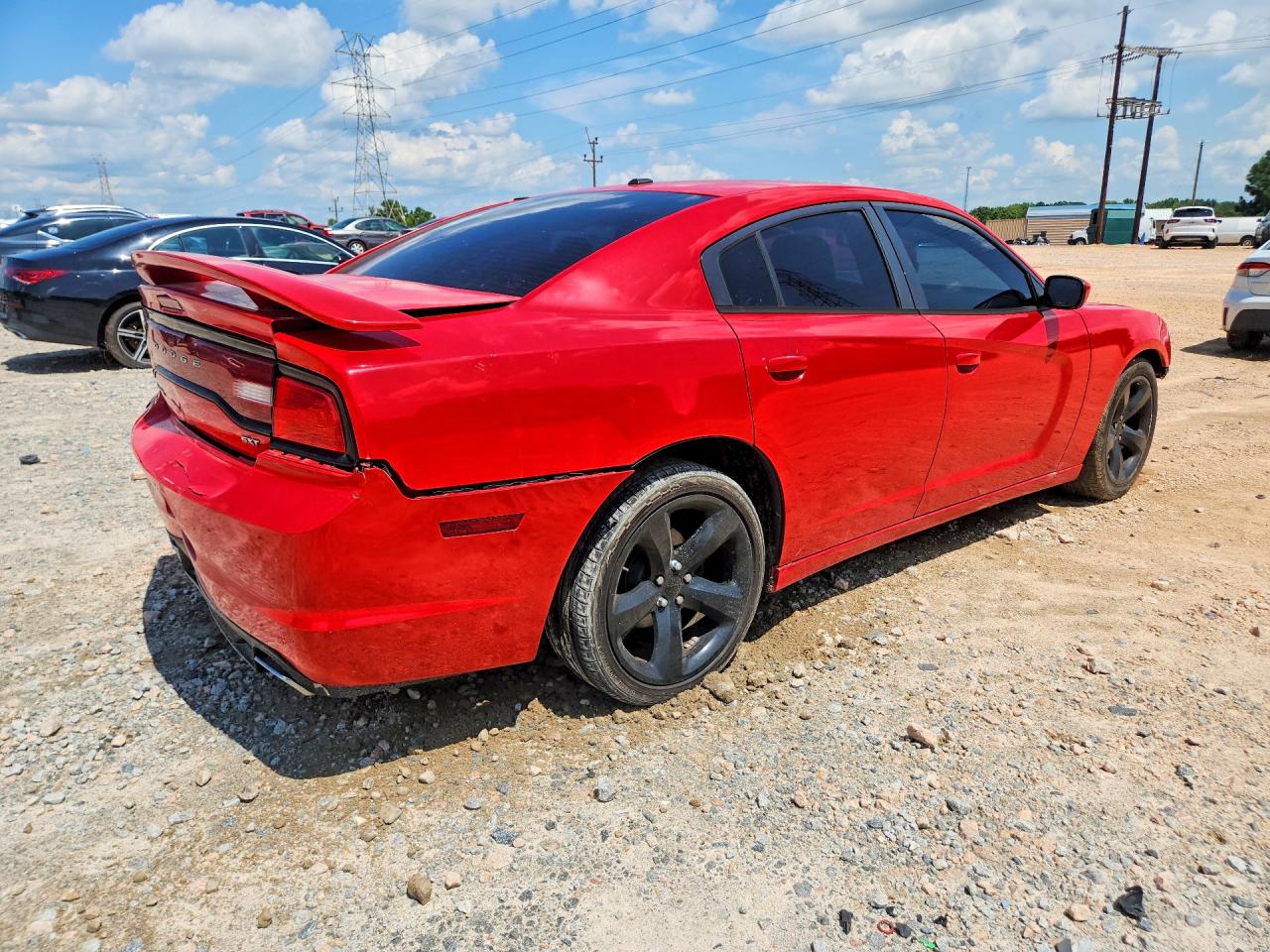 2014 Dodge Charger Sxt Red vin: 2C3CDXHG1EH204776