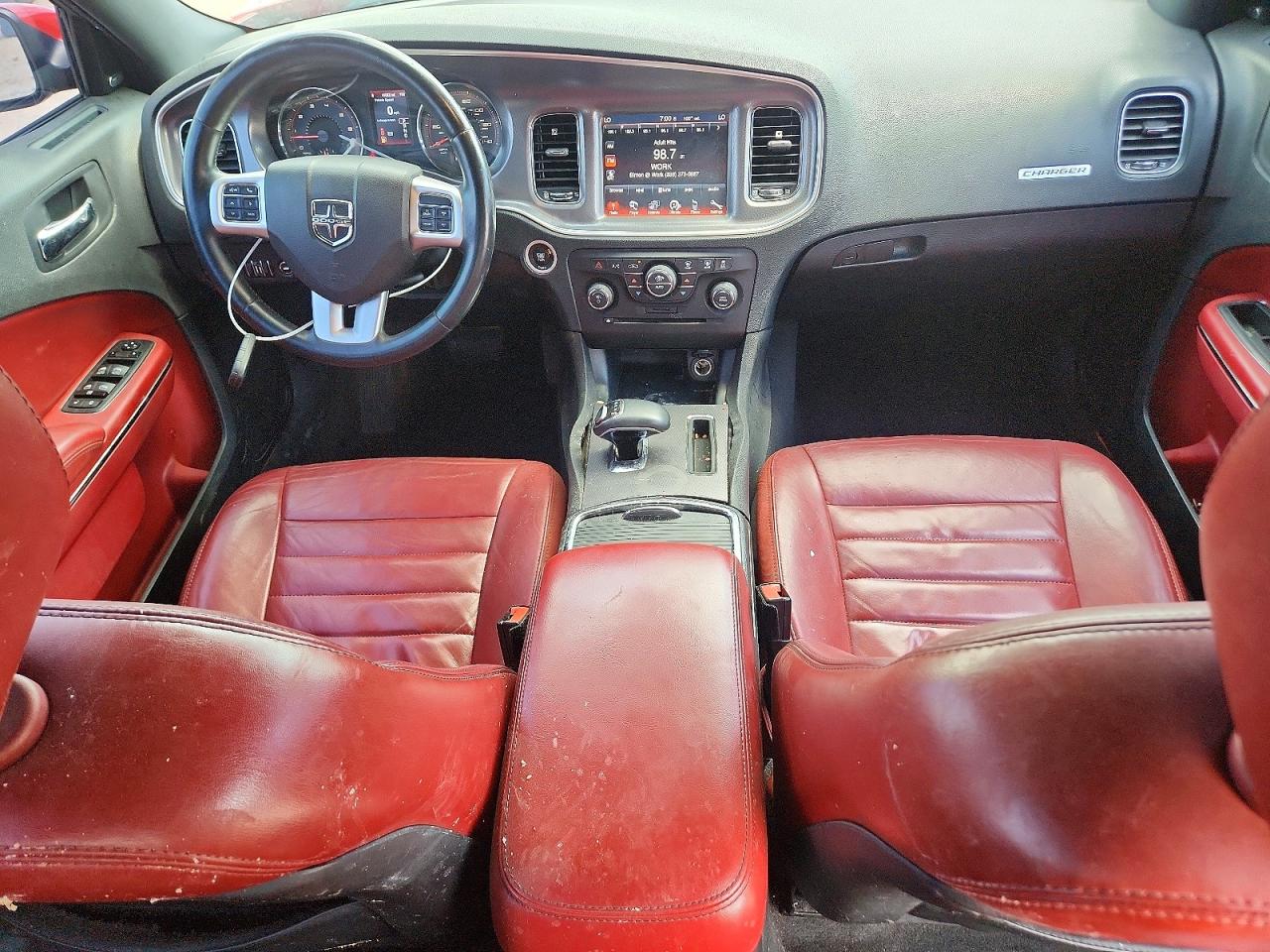 2014 Dodge Charger Sxt Red vin: 2C3CDXHG1EH204776