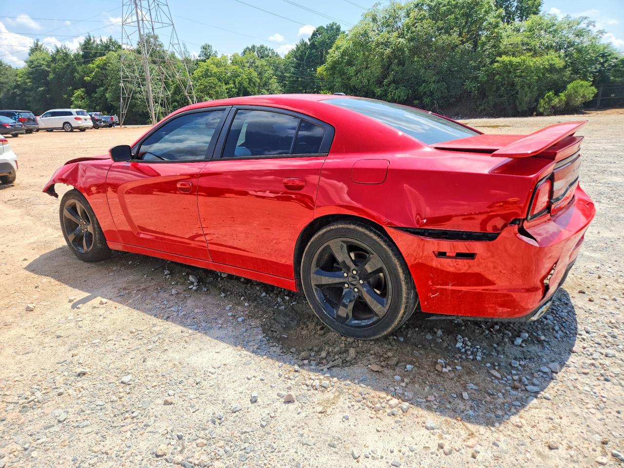 2014 Dodge Charger Sxt Red vin: 2C3CDXHG1EH204776