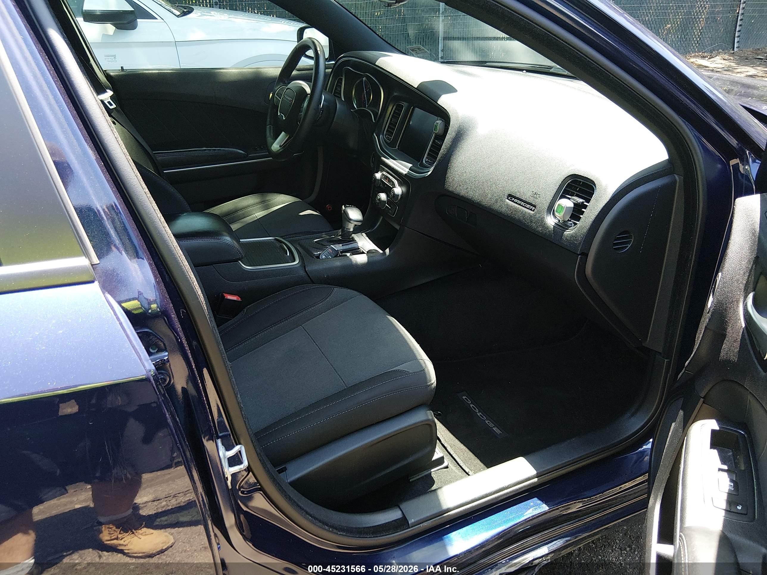 2015 Dodge Charger Sxt Blue vin: 2C3CDXHG1FH729371