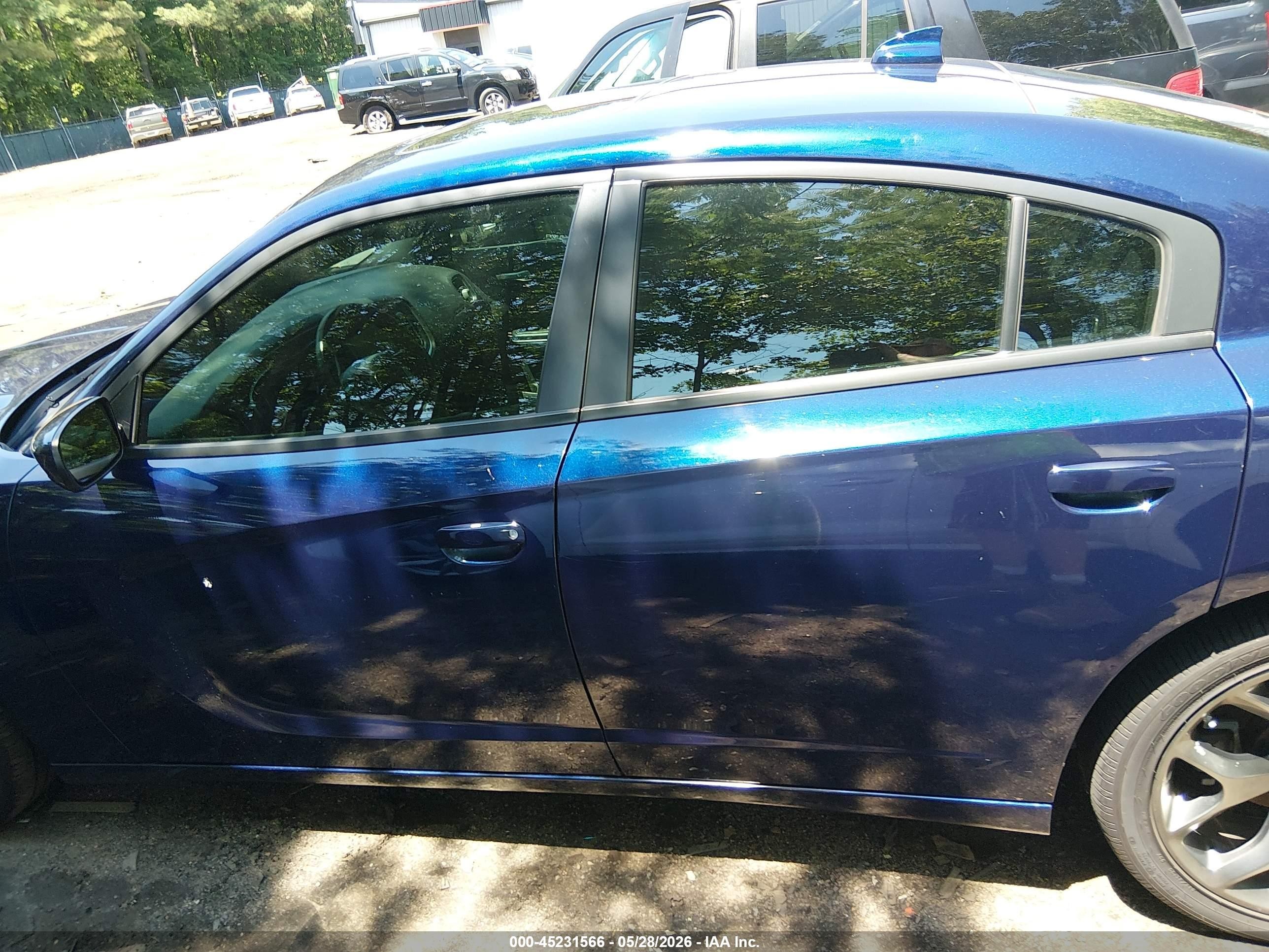 2015 Dodge Charger Sxt Blue vin: 2C3CDXHG1FH729371
