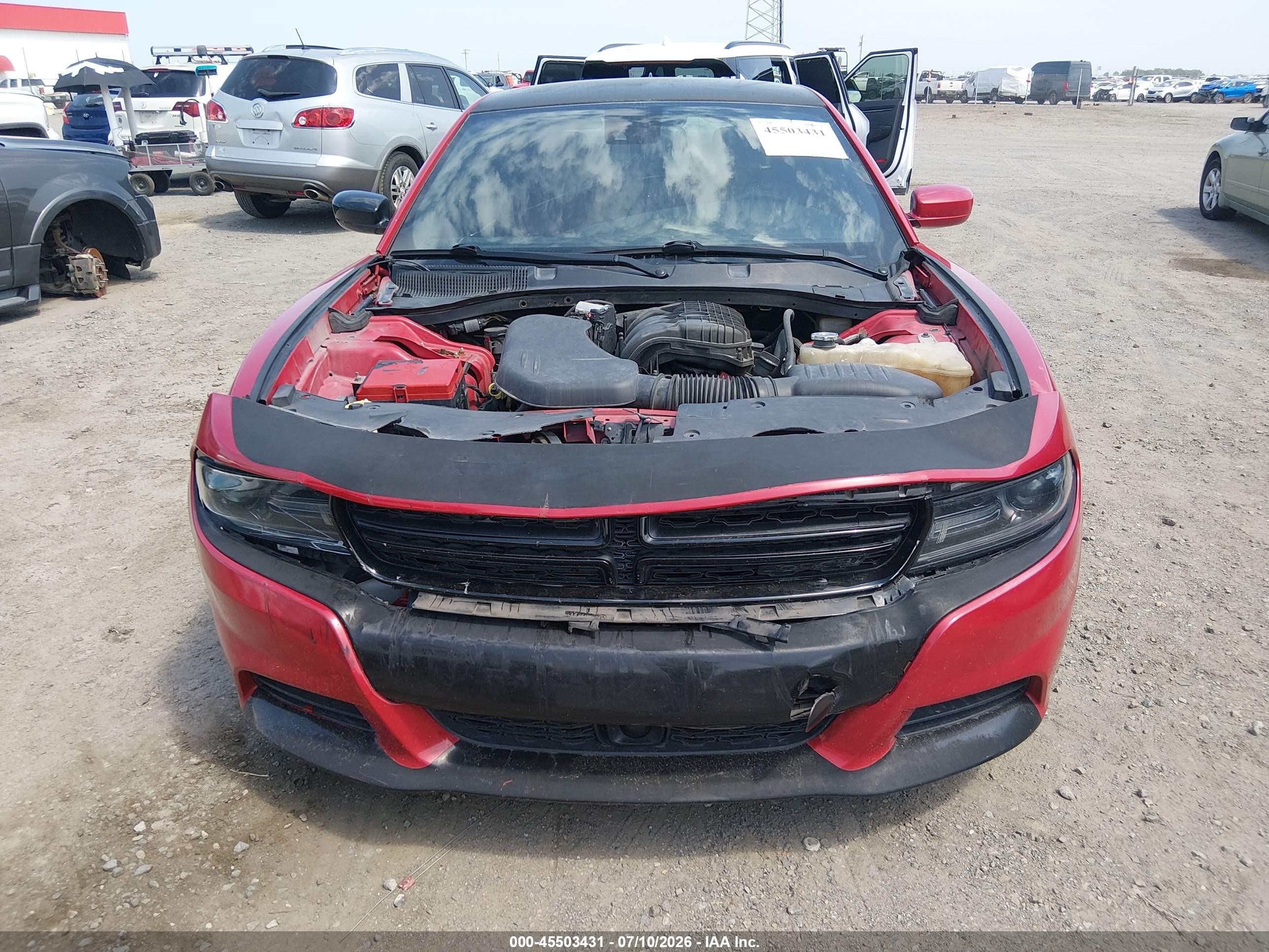 2015 Dodge Charger Sxt Красный vin: 2C3CDXHG1FH842981