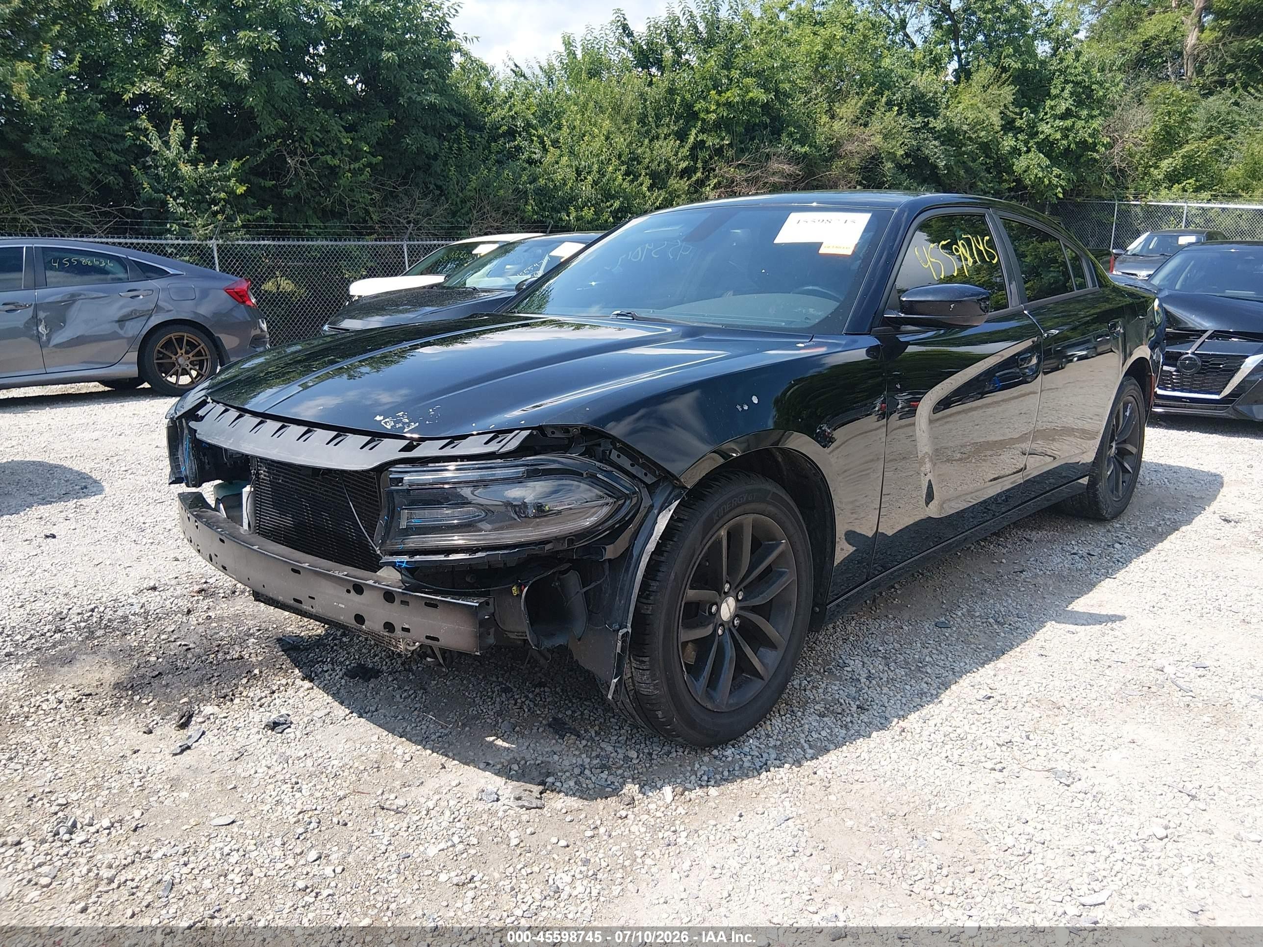 2015 Dodge Charger Sxt Черный vin: 2C3CDXHG1FH857643
