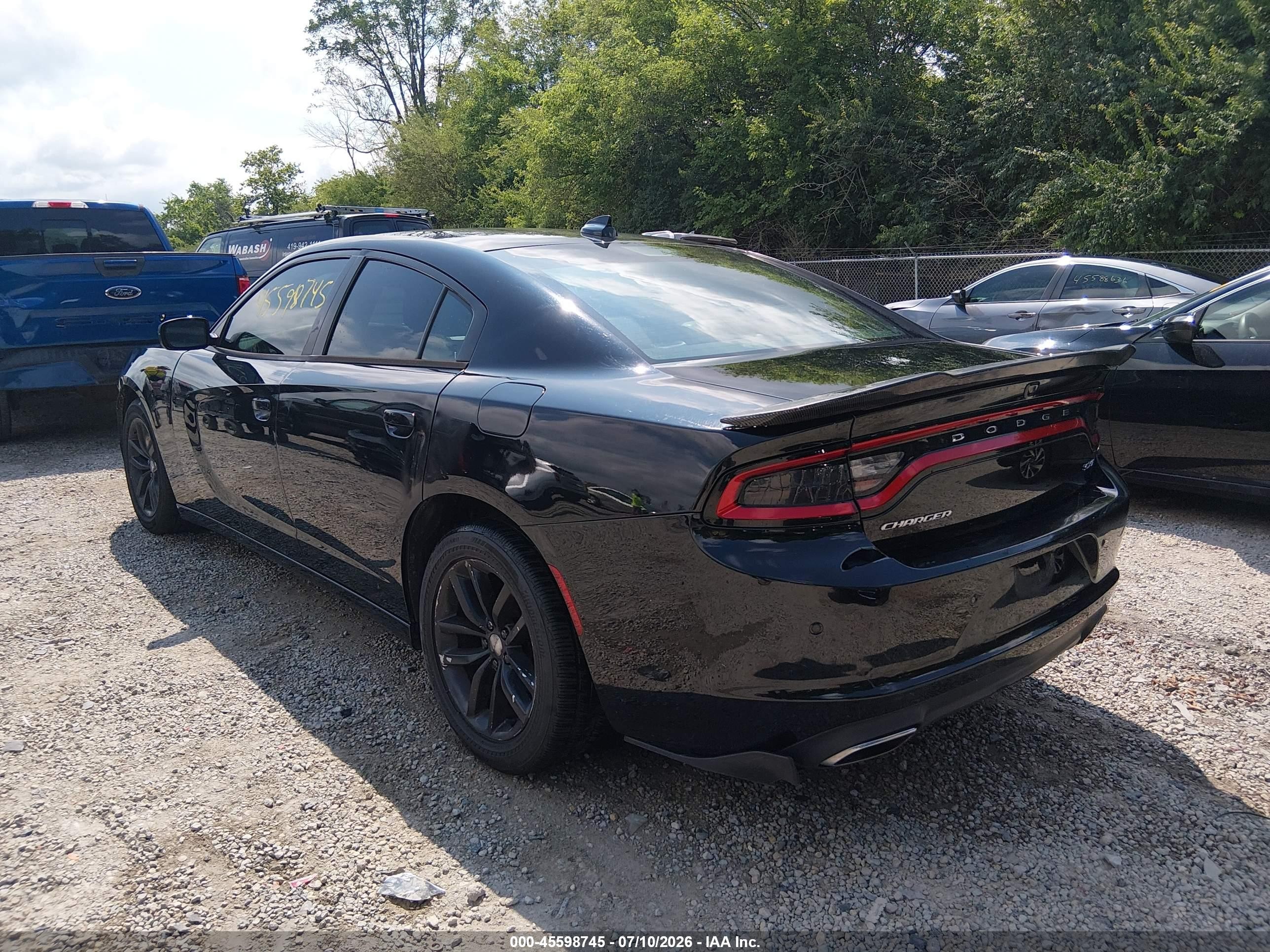 2015 Dodge Charger Sxt Черный vin: 2C3CDXHG1FH857643