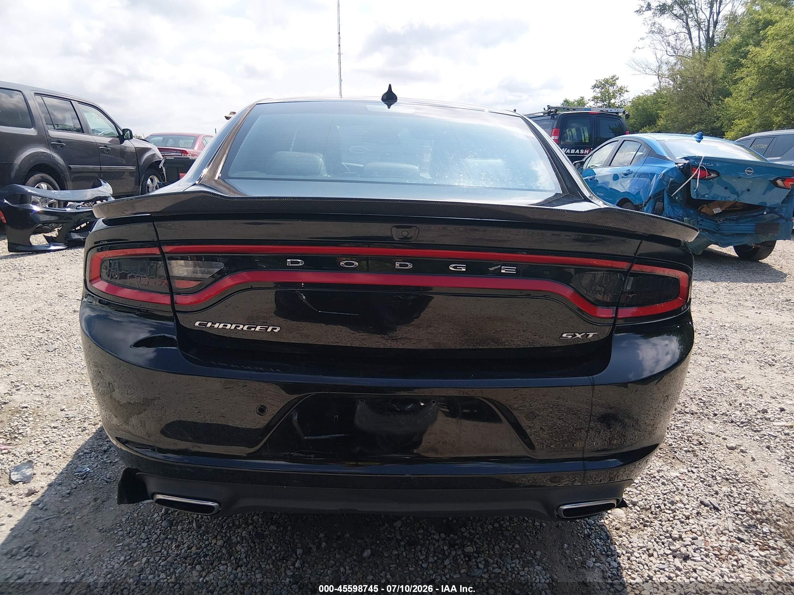 2015 Dodge Charger Sxt Черный vin: 2C3CDXHG1FH857643