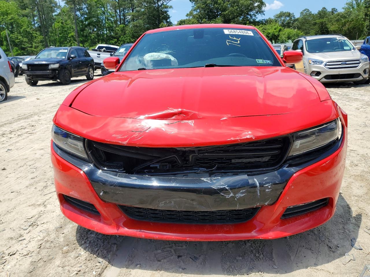 2015 Dodge Charger Sxt Red vin: 2C3CDXHG1FH877195
