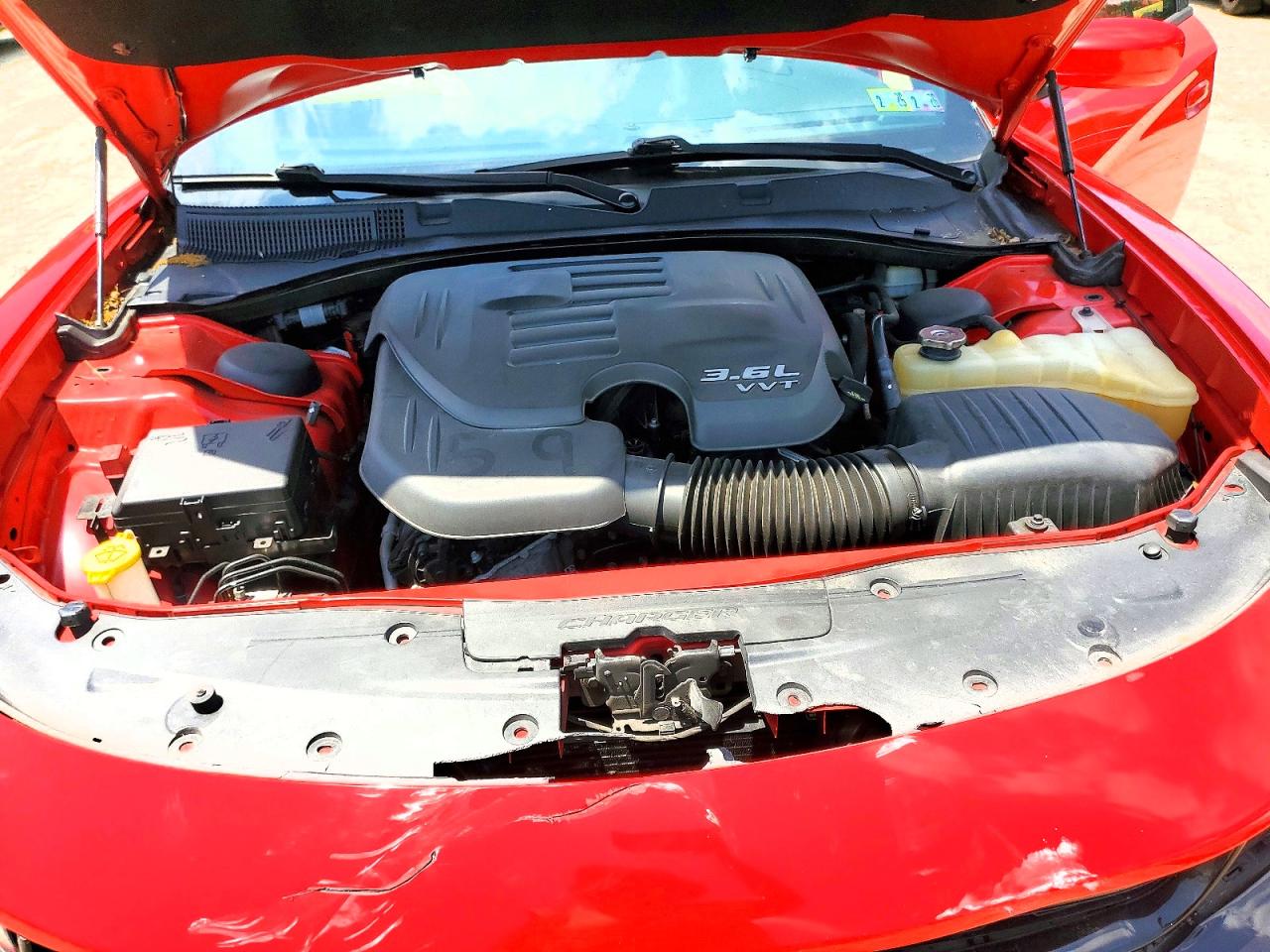 2015 Dodge Charger Sxt Red vin: 2C3CDXHG1FH877195