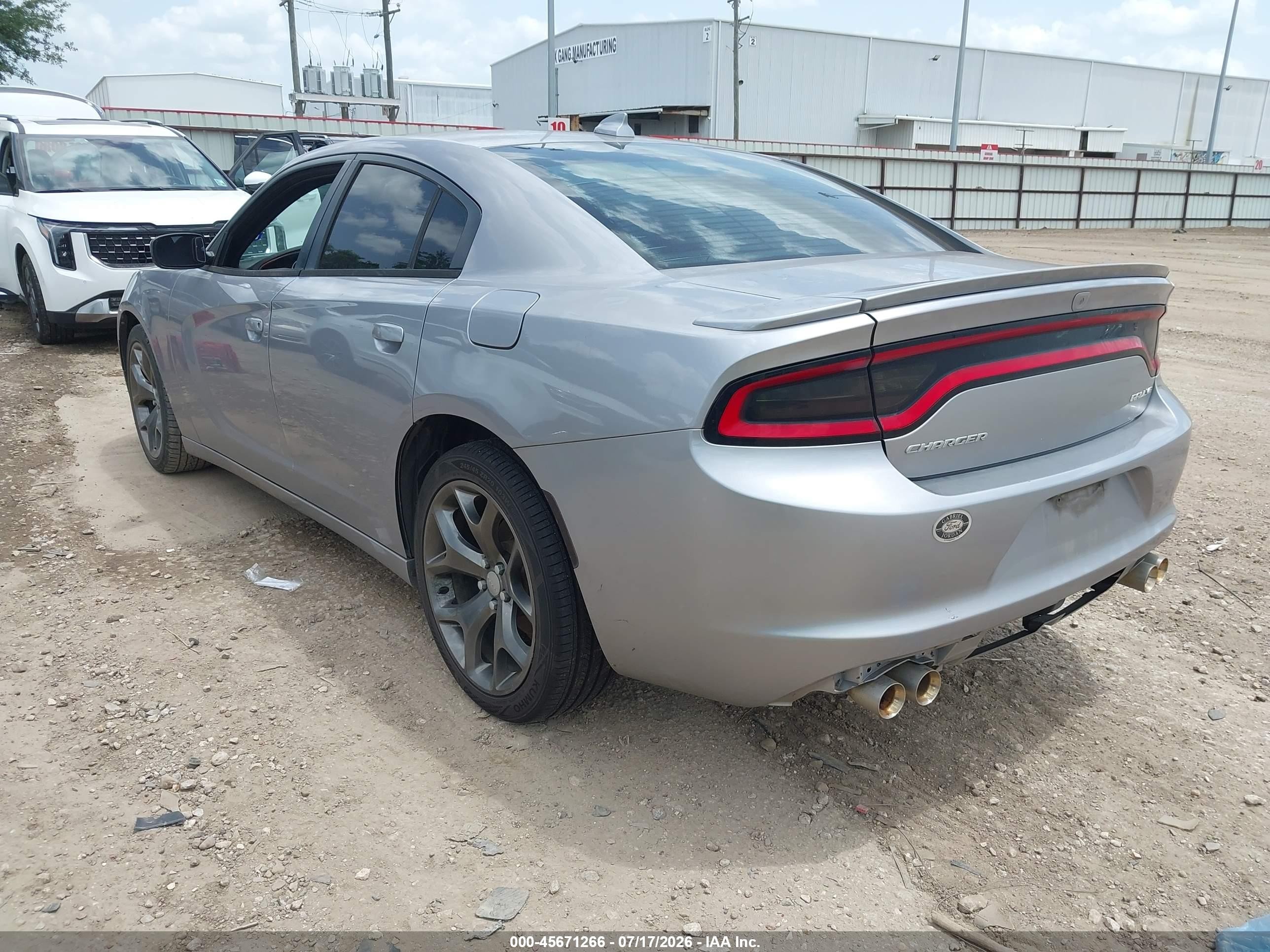 2015 Dodge Charger Sxt Серый vin: 2C3CDXHG1FH880761