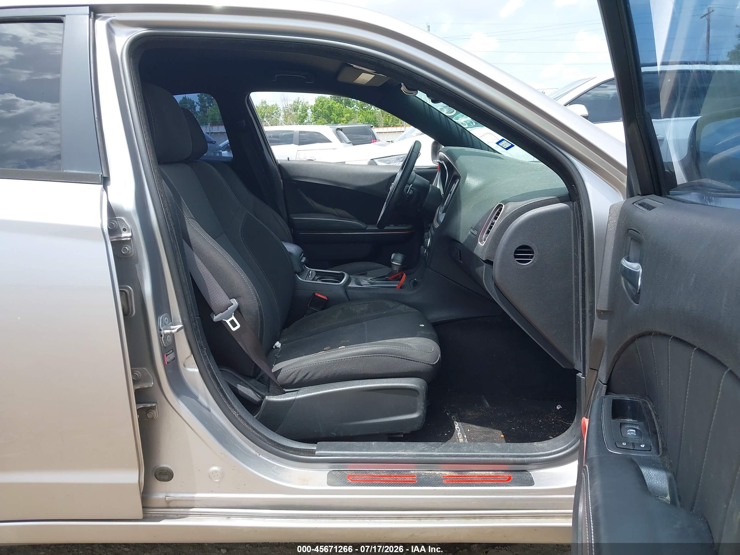2015 Dodge Charger Sxt Серый vin: 2C3CDXHG1FH880761