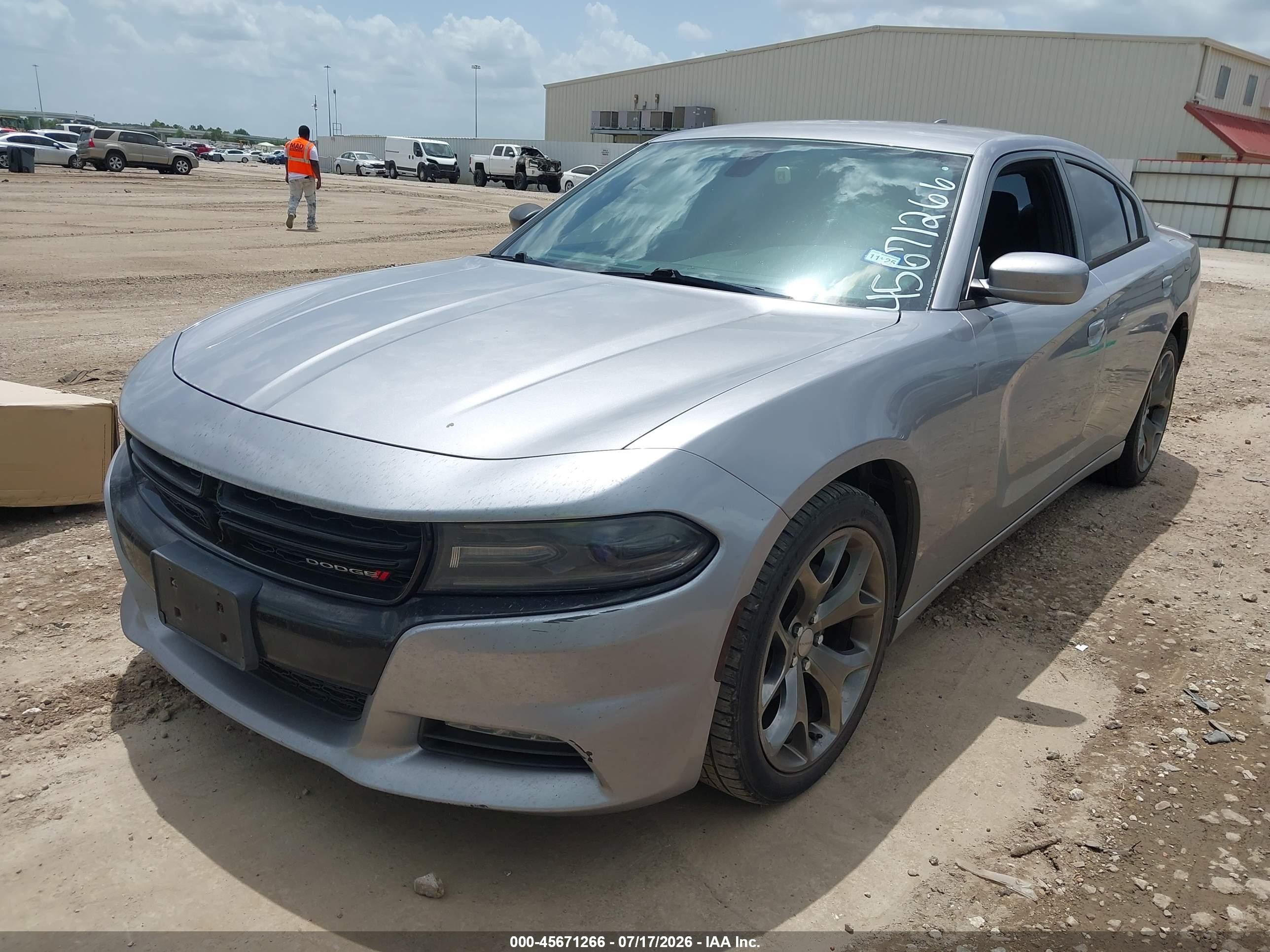 2015 Dodge Charger Sxt Серый vin: 2C3CDXHG1FH880761