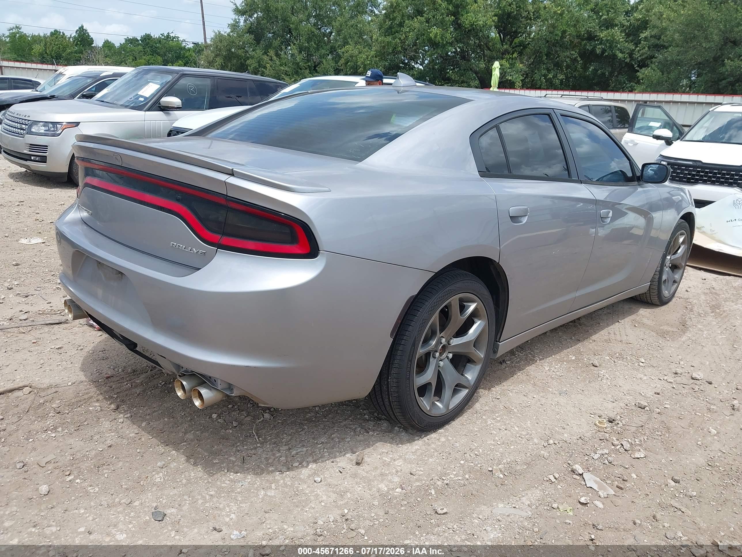 2015 Dodge Charger Sxt Серый vin: 2C3CDXHG1FH880761