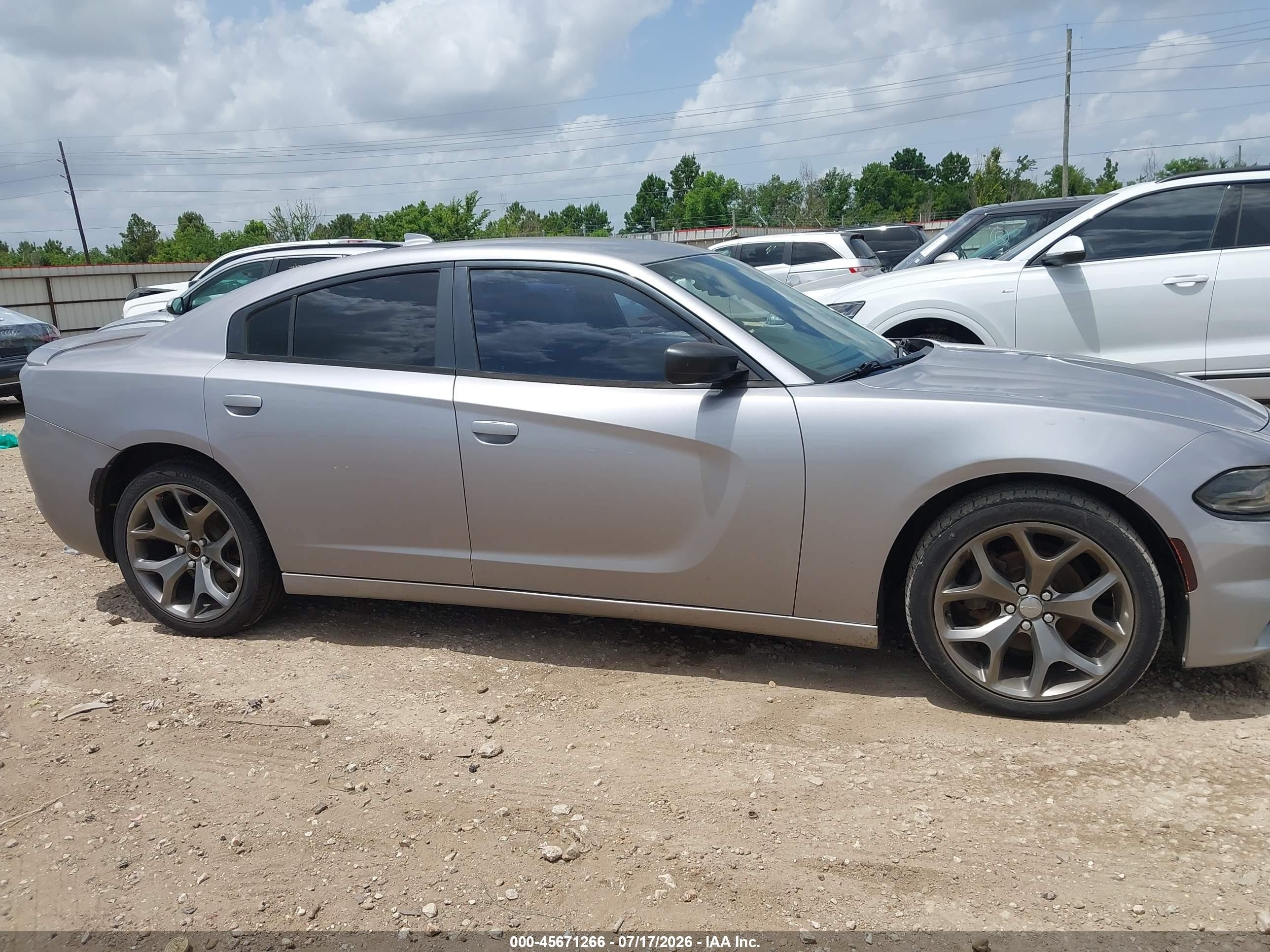 2015 Dodge Charger Sxt Серый vin: 2C3CDXHG1FH880761