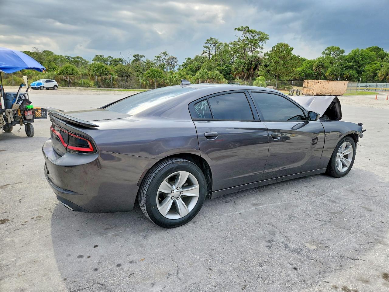 2016 Dodge Charger Sxt Gray vin: 2C3CDXHG1GH114708