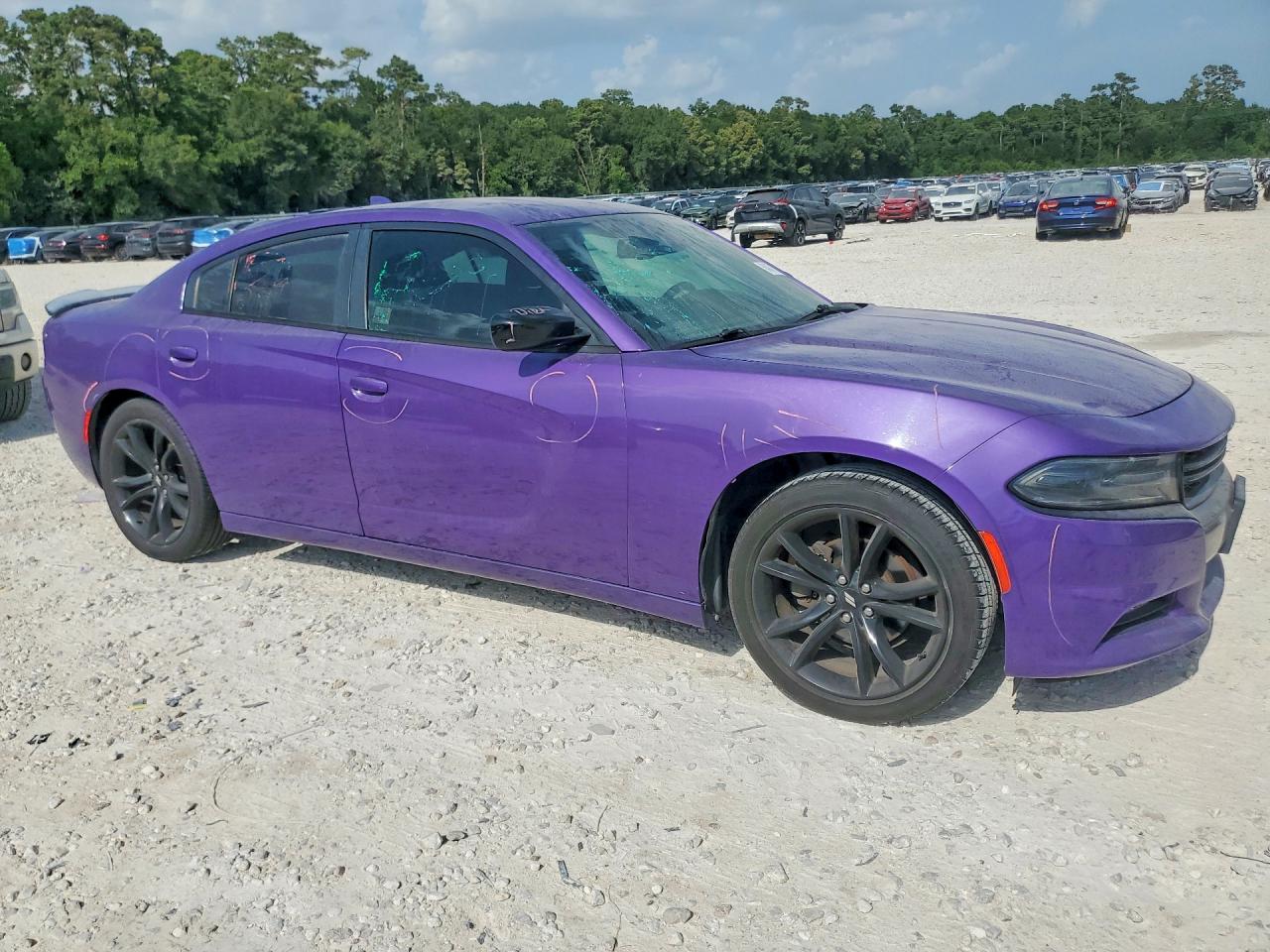2016 Dodge Charger Sxt Purple vin: 2C3CDXHG1GH150558