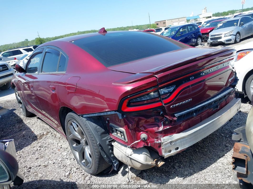 2017 Dodge Charger Sxt Rwd Burgundy vin: 2C3CDXHG1HH504094